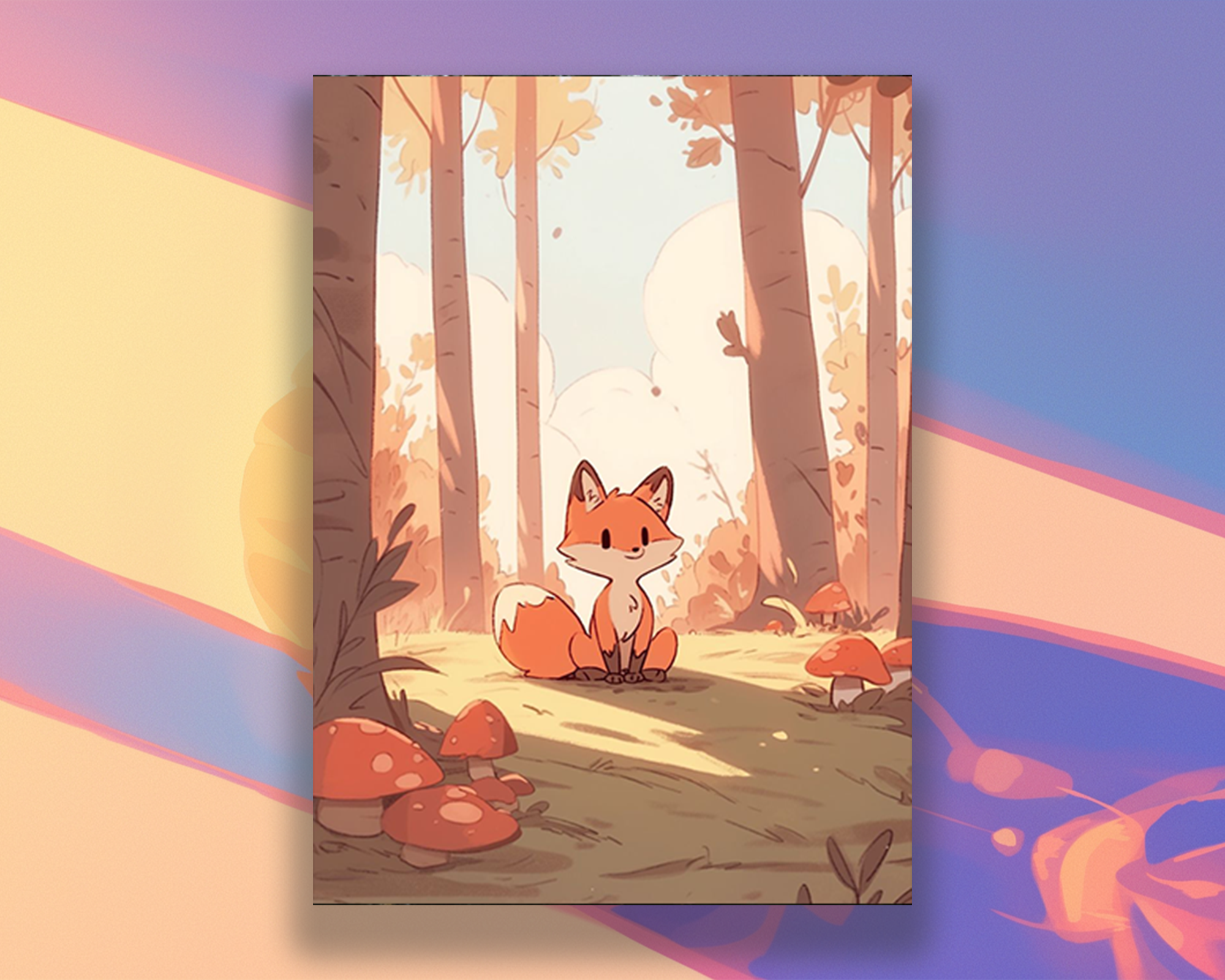 Cute Fox Card Sleeves