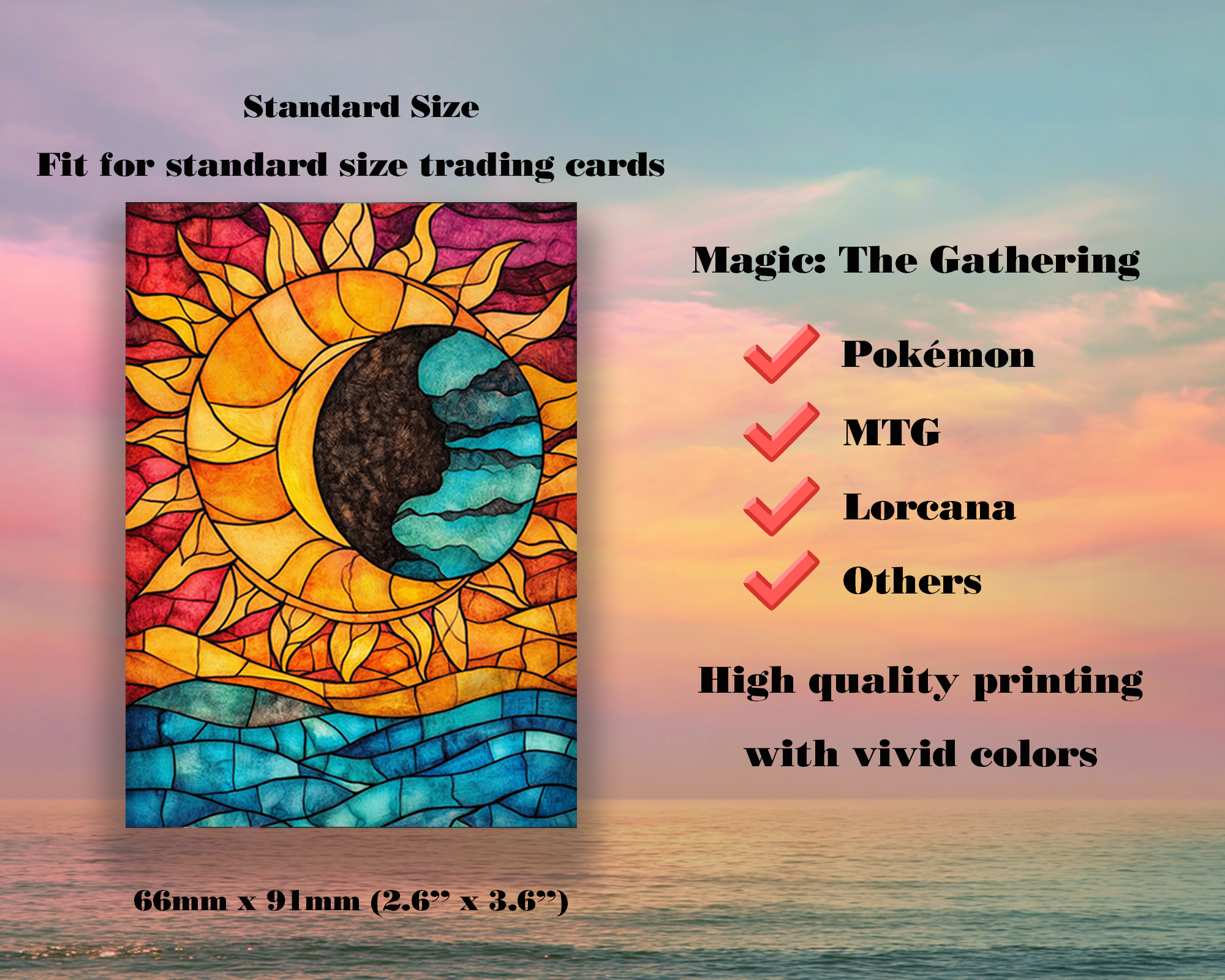 Colorful Stained Card Sleeves
