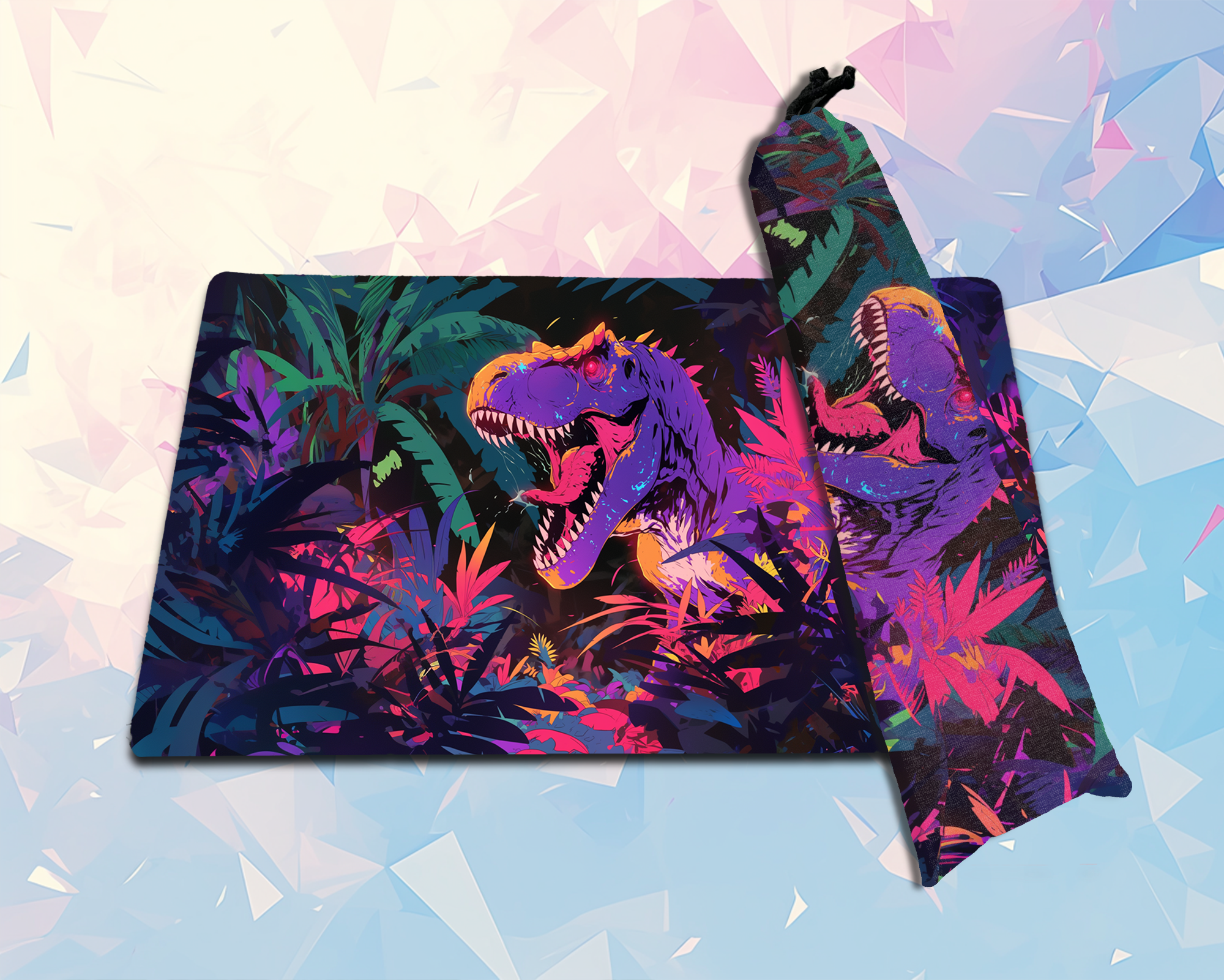 Dinosaur Theme Card Sleeves  Play Mat| TCG Card game