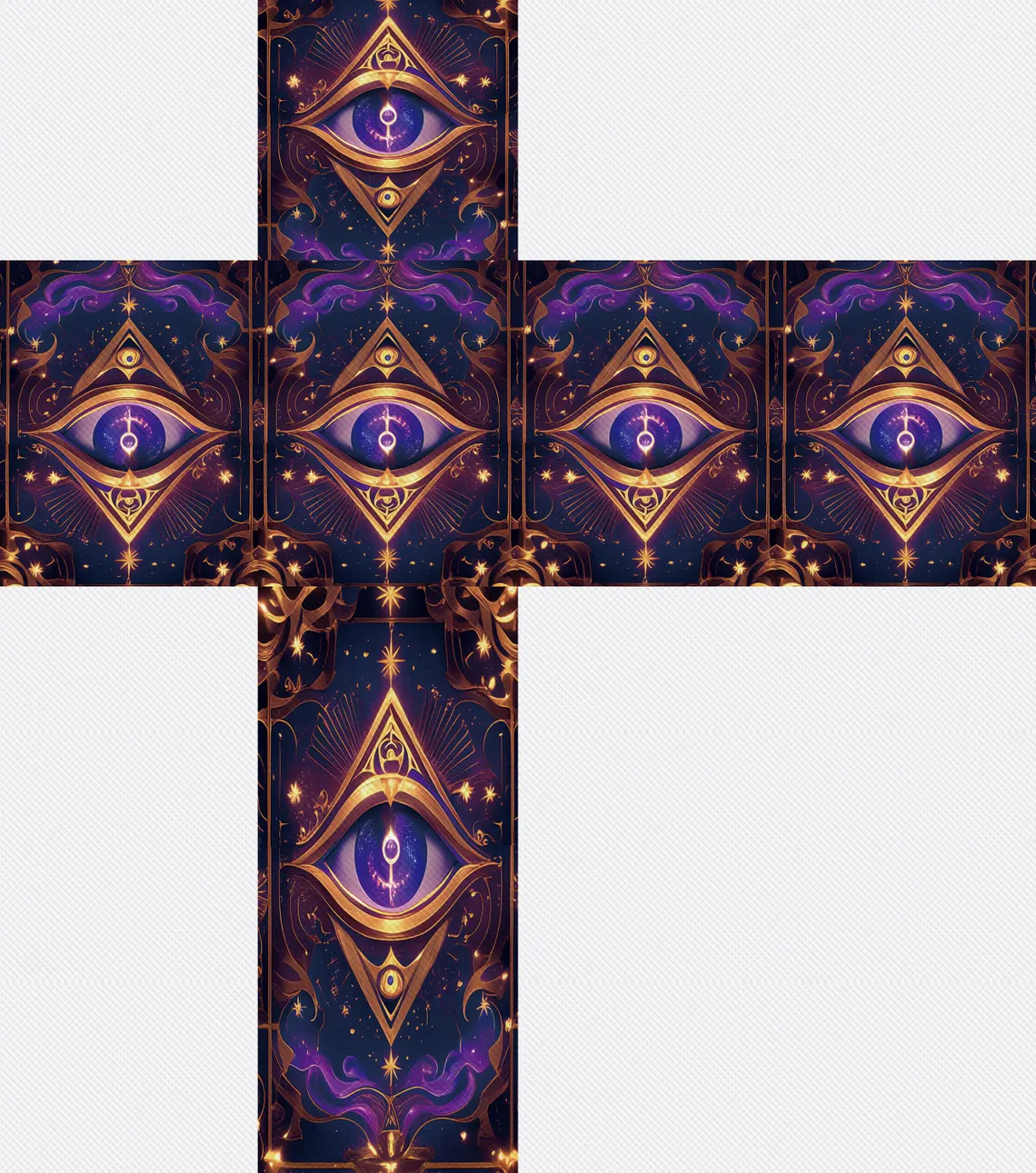 Enchanted Purple Deck Box - Anime style, 200 Storage Collectible Deck Boxes, Custom Leather Deck Boxes