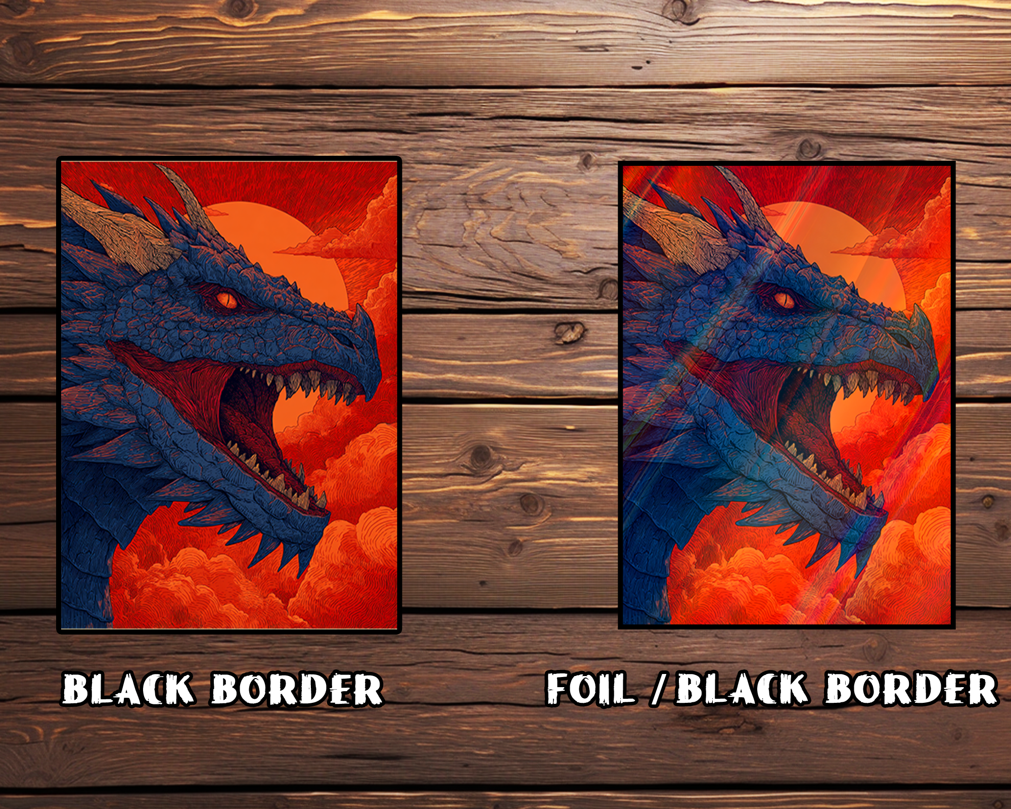 Crimson Sky Dragon Card Sleeves