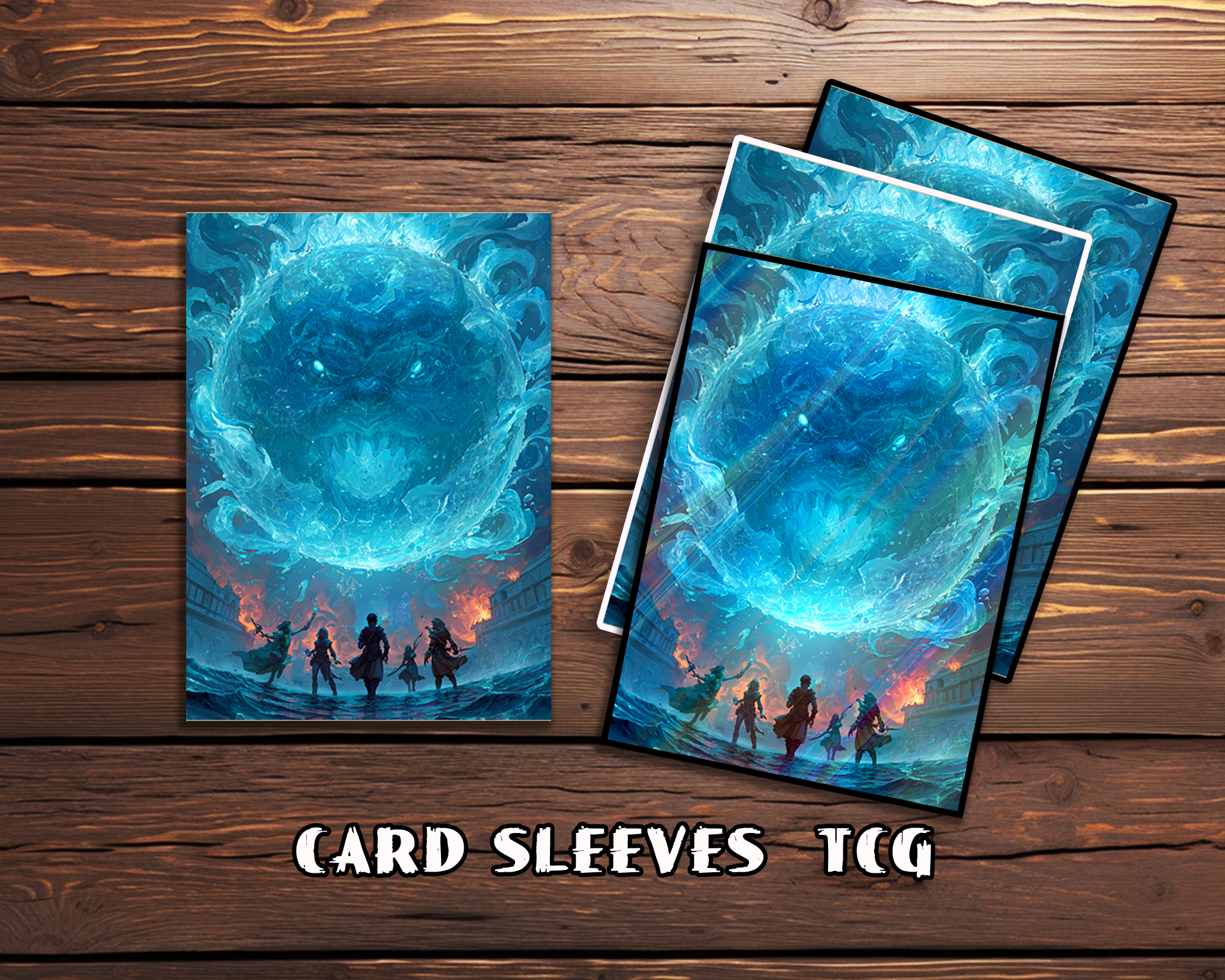 Aquatic Dragon Battle Card Sleeves