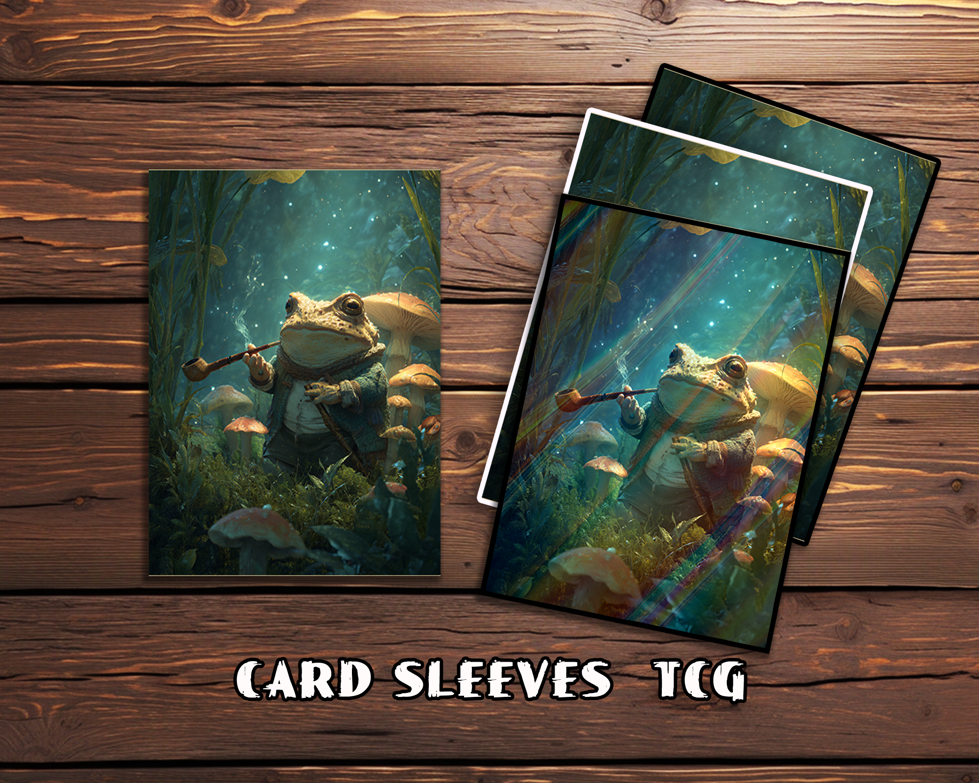 Toad’s Pipe and Mushrooms Card Sleeves