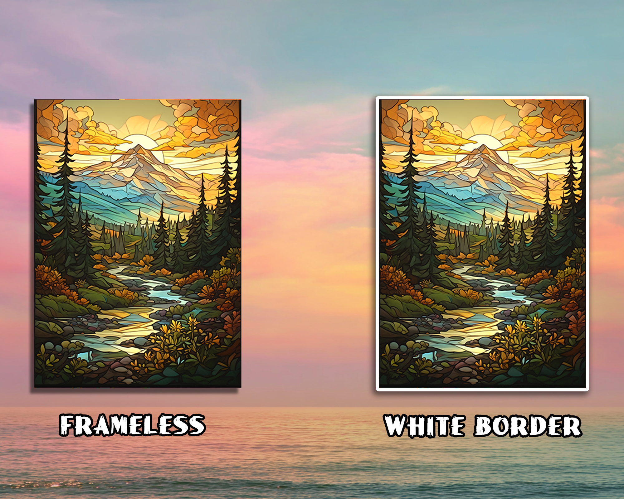 Stained Glass Land Card Sleeves