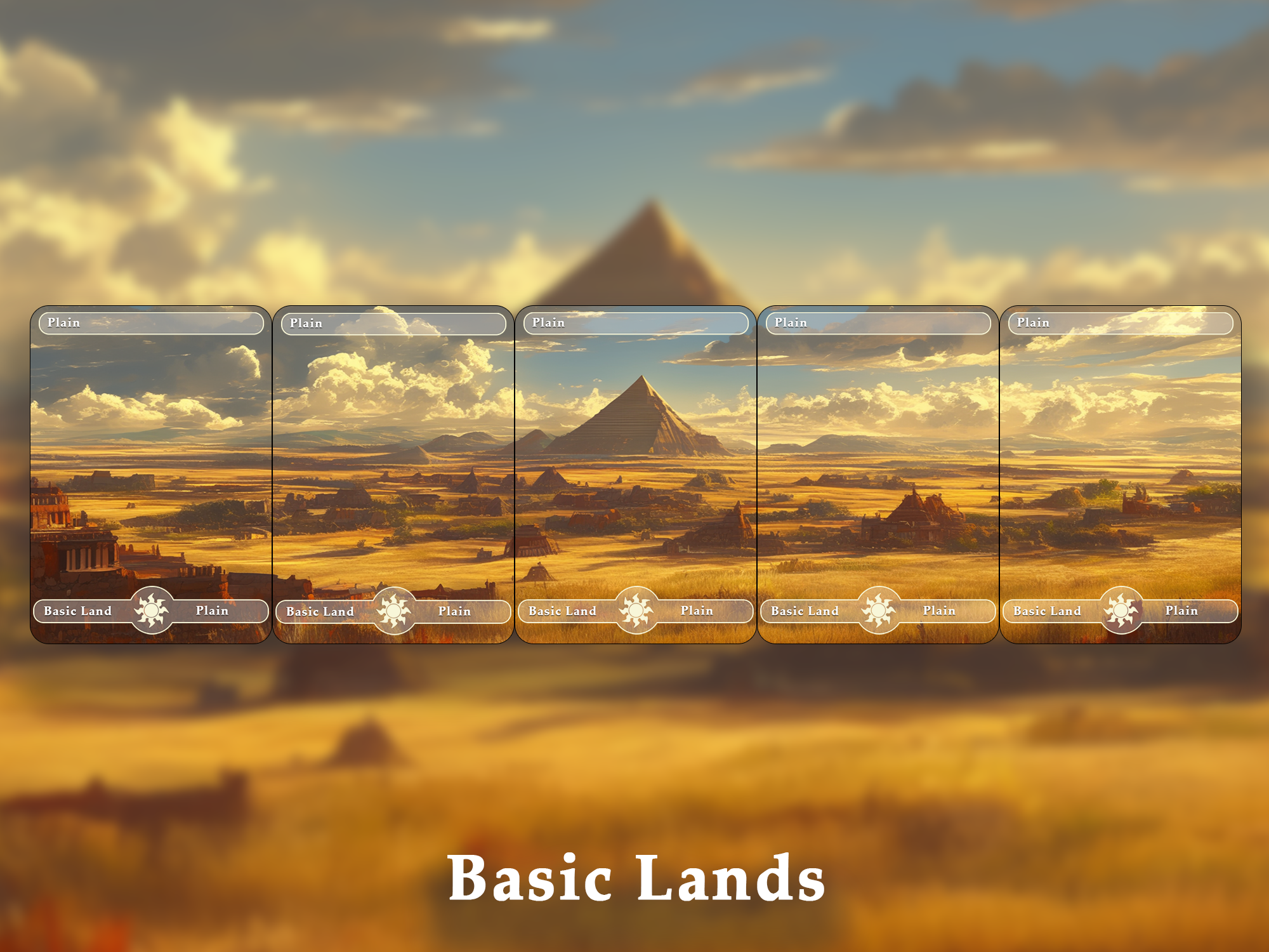 10 Basic Land-Plain. 10 MTG proxy cards for EDH. Enhance your MTG Commander Deck