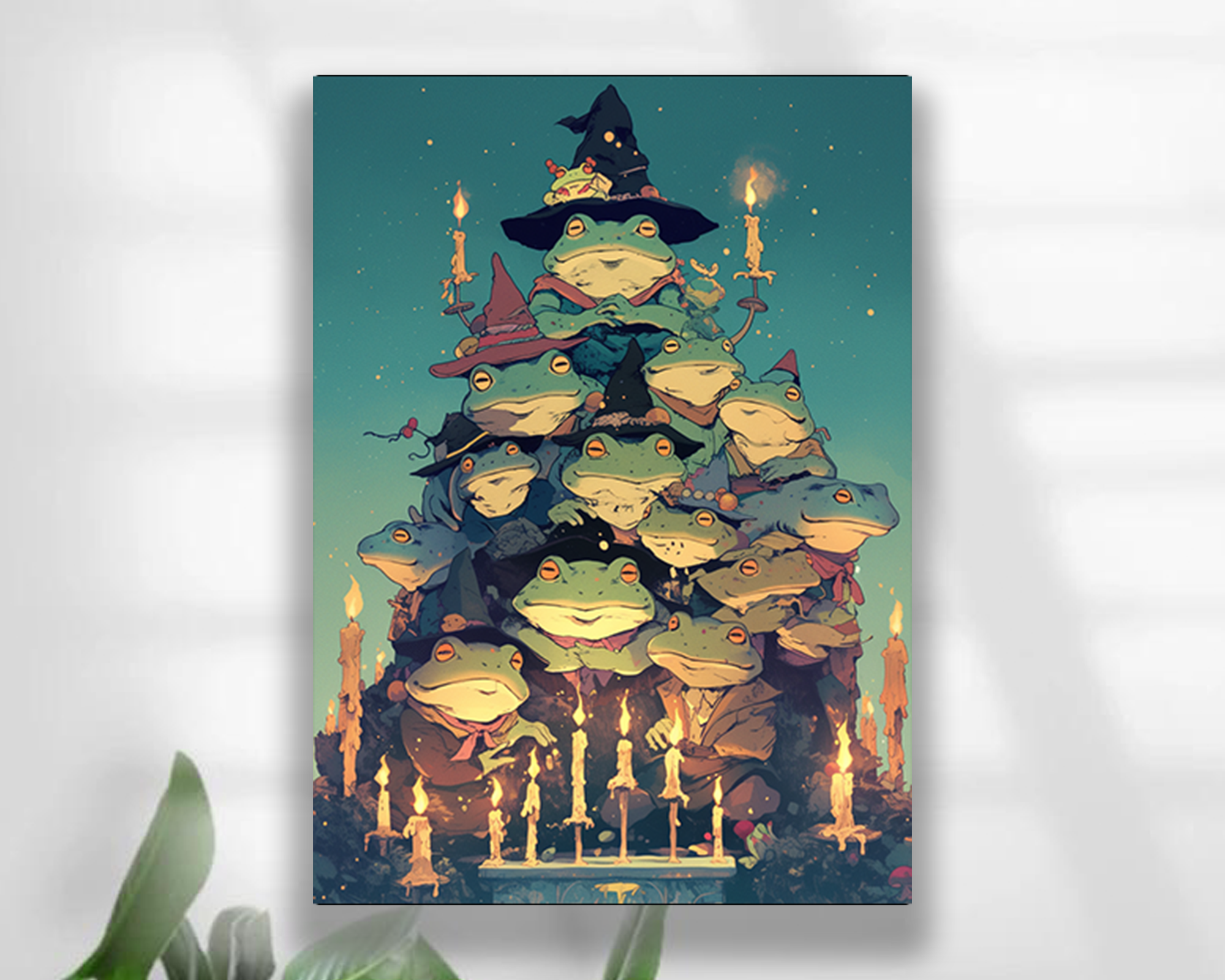 Frog Wizard Tower Card Sleeves