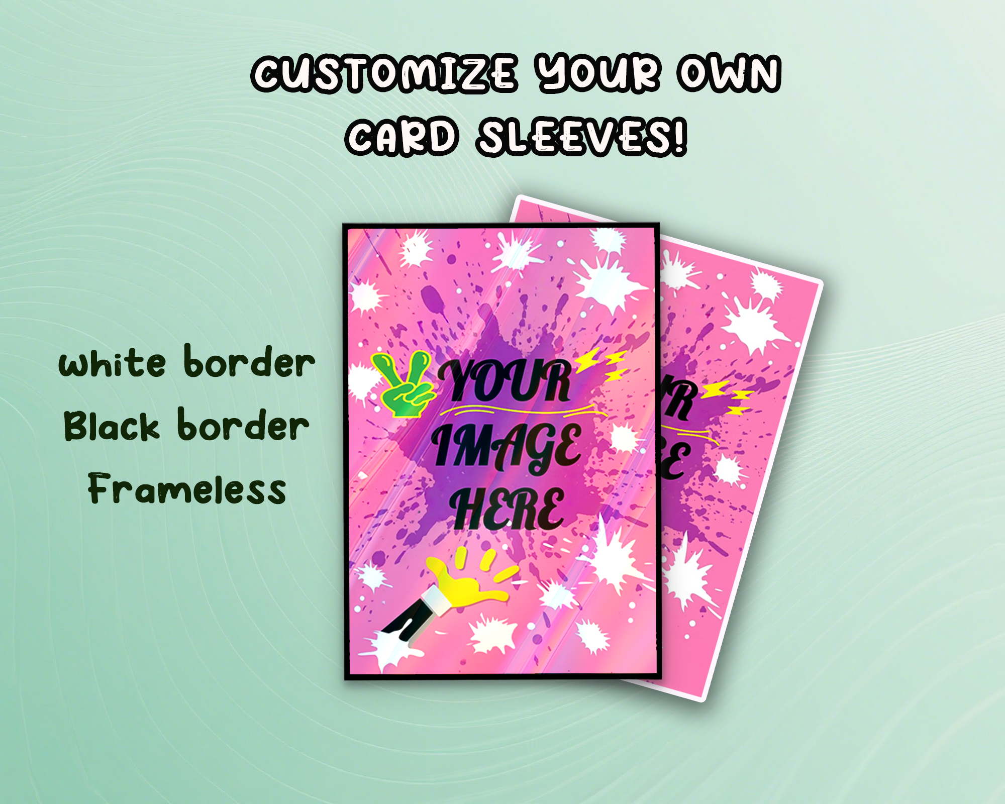 Custom frameless foil Card Sleeves Custom frameless foil Card Sleeves