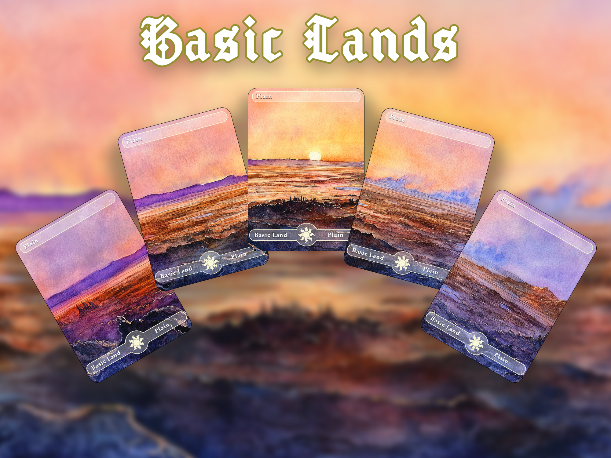 10 Basic Land-Plain. 10 proxy cards for EDH. Enhance your Commander Deck