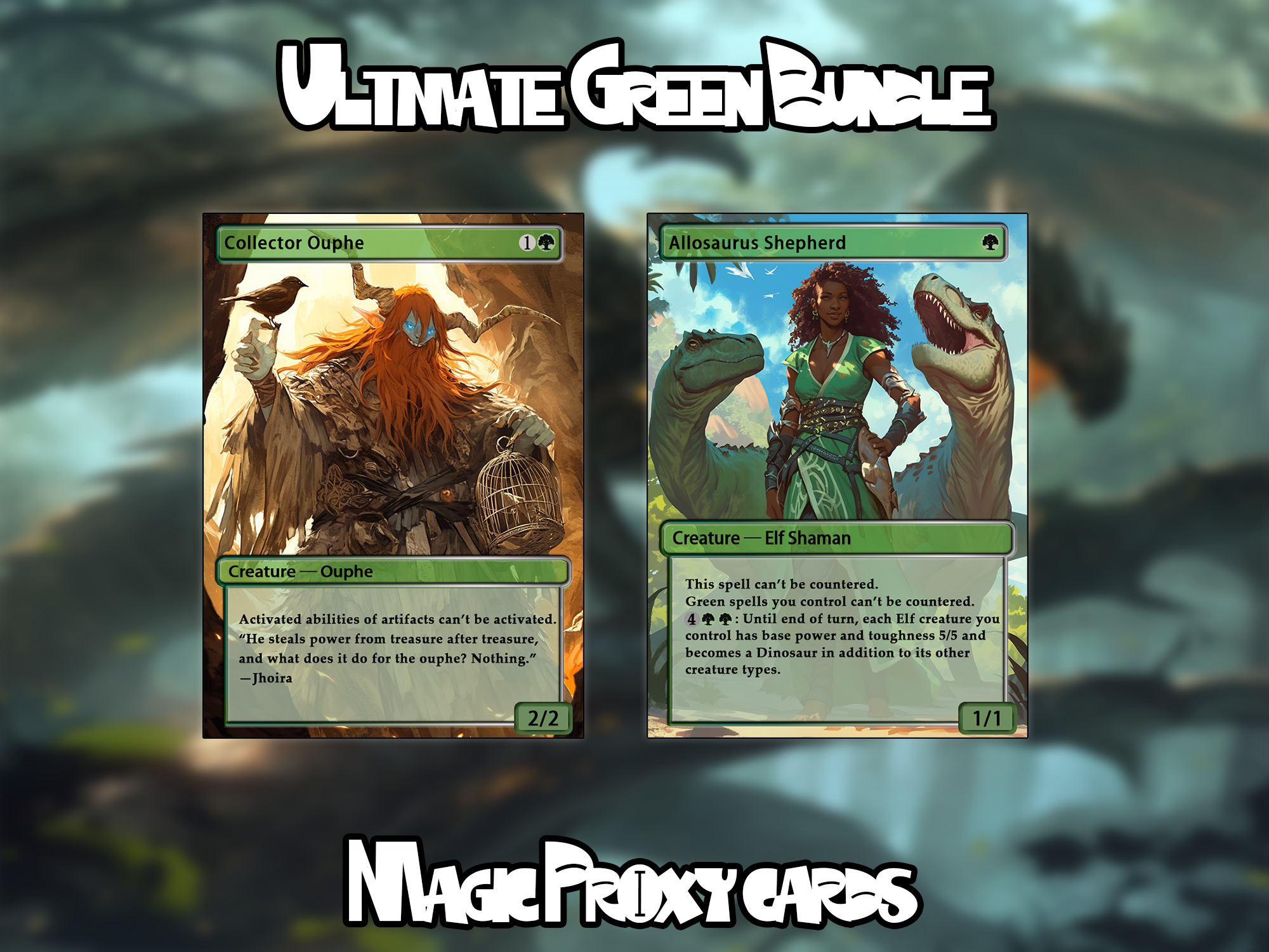 Set of 10 cards! - Full-art Custom Magic proxies - Great cards for all your decks!