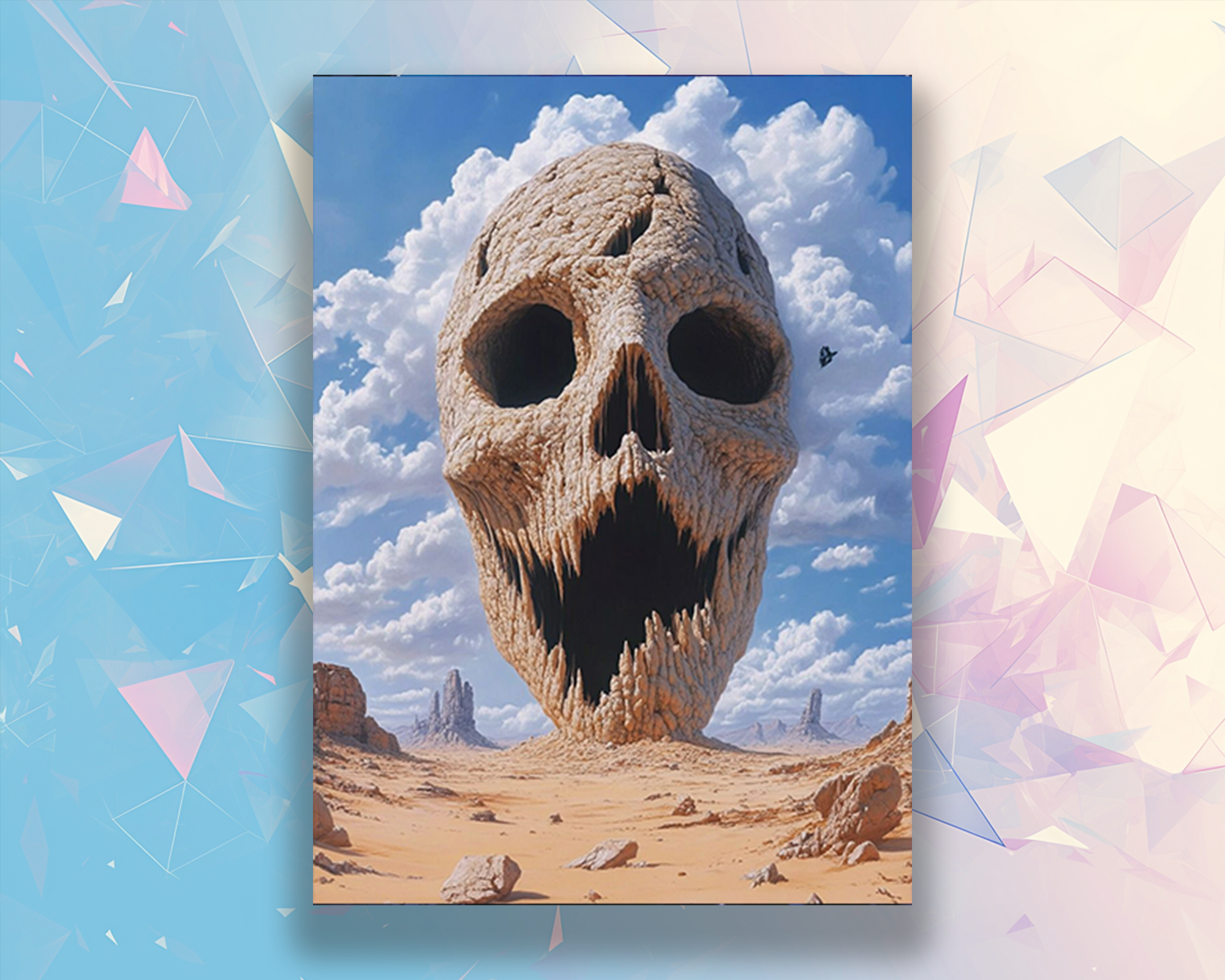 Desert Landscape Painting Card Sleeves