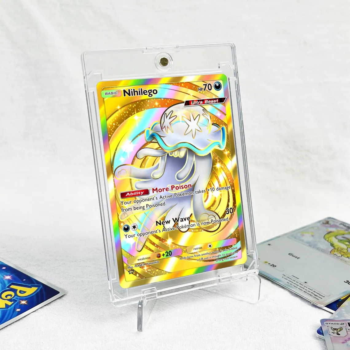 Nihilego- Custom Full Art Pokémon Proxy Card | High-Quality TCG Alternative