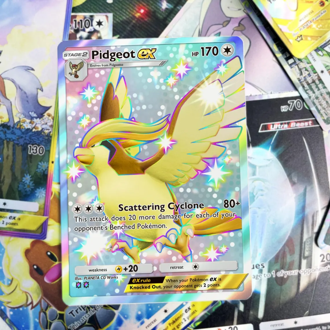 Pidgeot - Custom Full Art Pokémon Proxy Card | High-Quality TCG Alternative