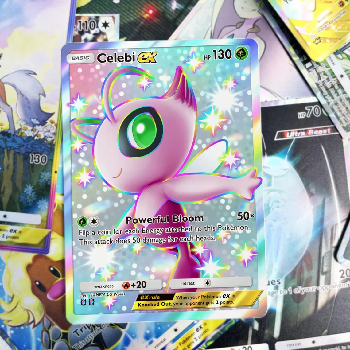 Celebi ex - Custom Full Art Pokémon Proxy Card | High-Quality TCG Alternative