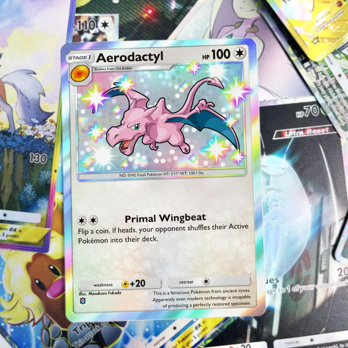 Aerodactyl - Custom Full Art Pokémon Proxy Card | High-Quality TCG Alternative