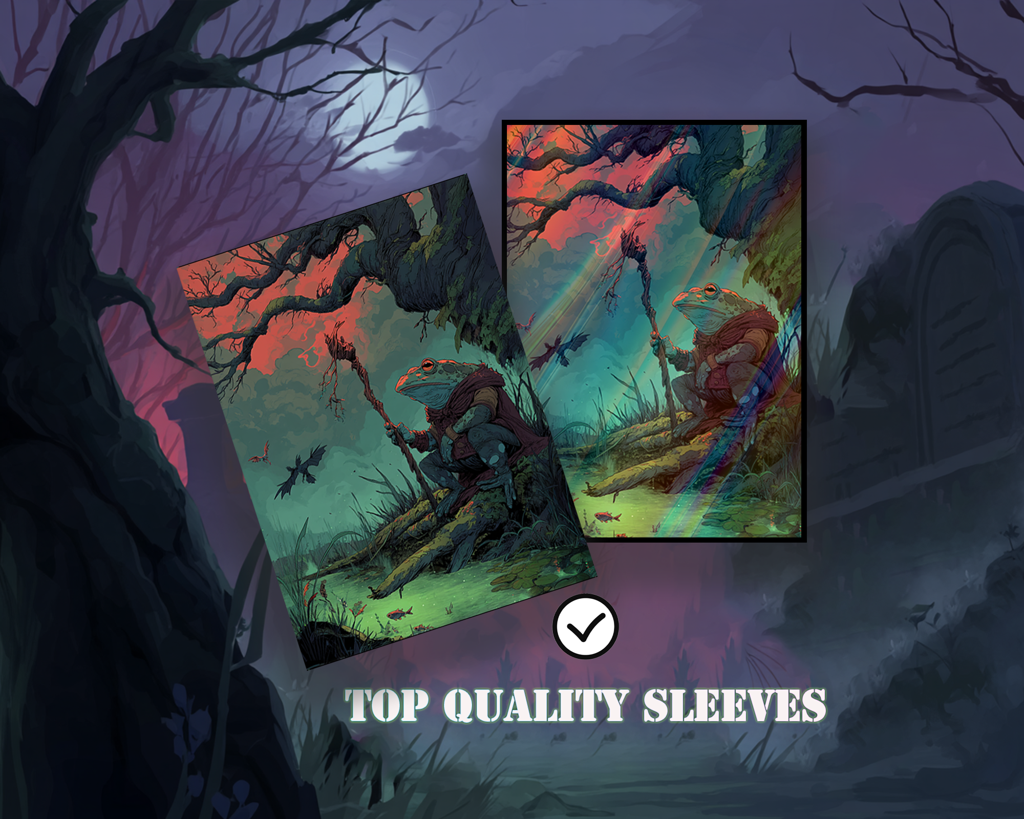 Shadowy Frog Card Sleeves