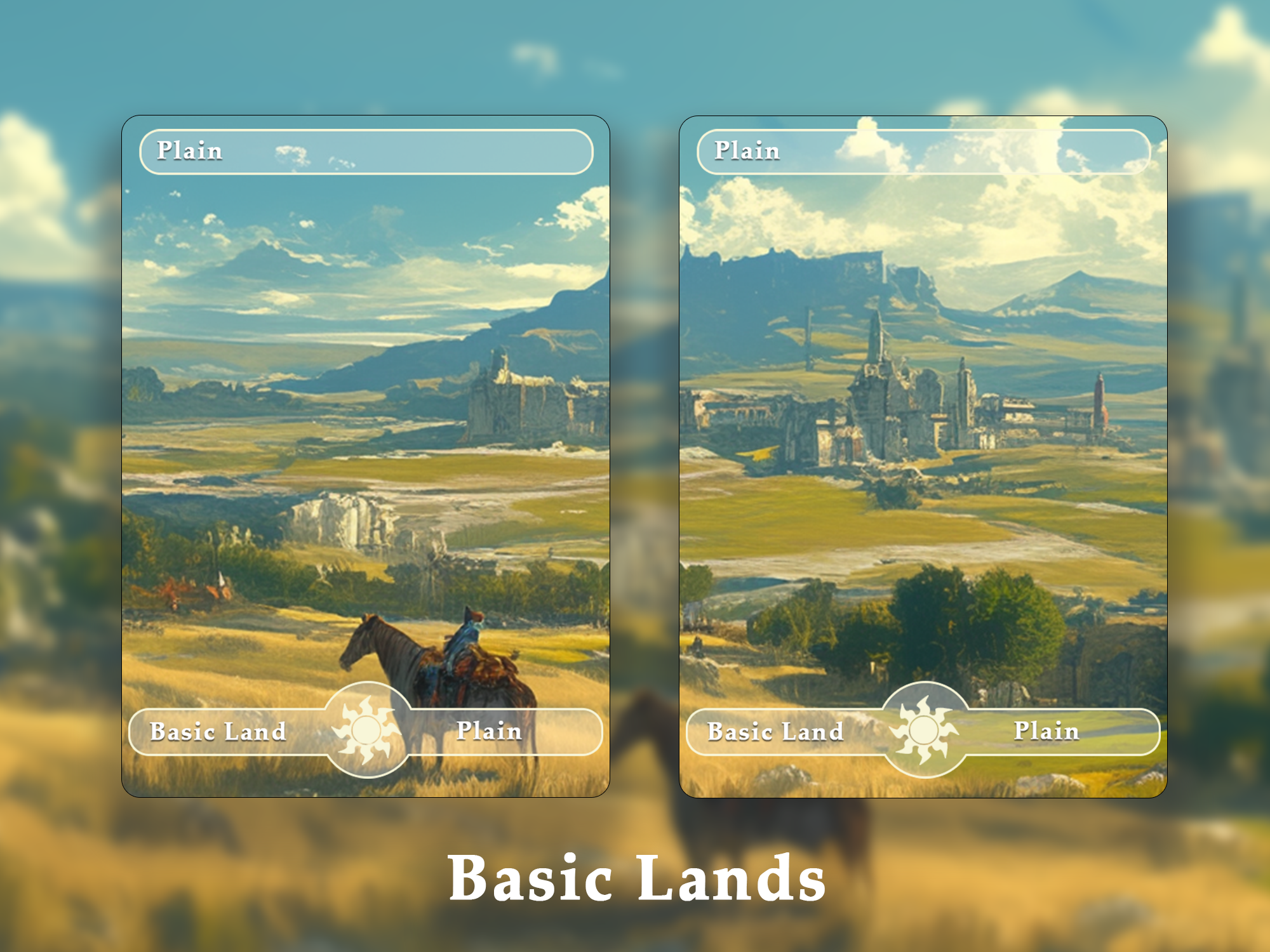 10 Basic Land-Plain. 10 MTG proxy cards for EDH. Enhance your MTG Commander Deck