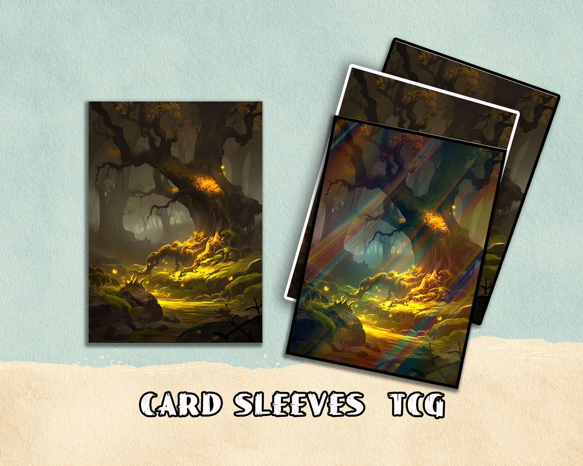【sale items】Enchanted Forest Glow Card Sleeves