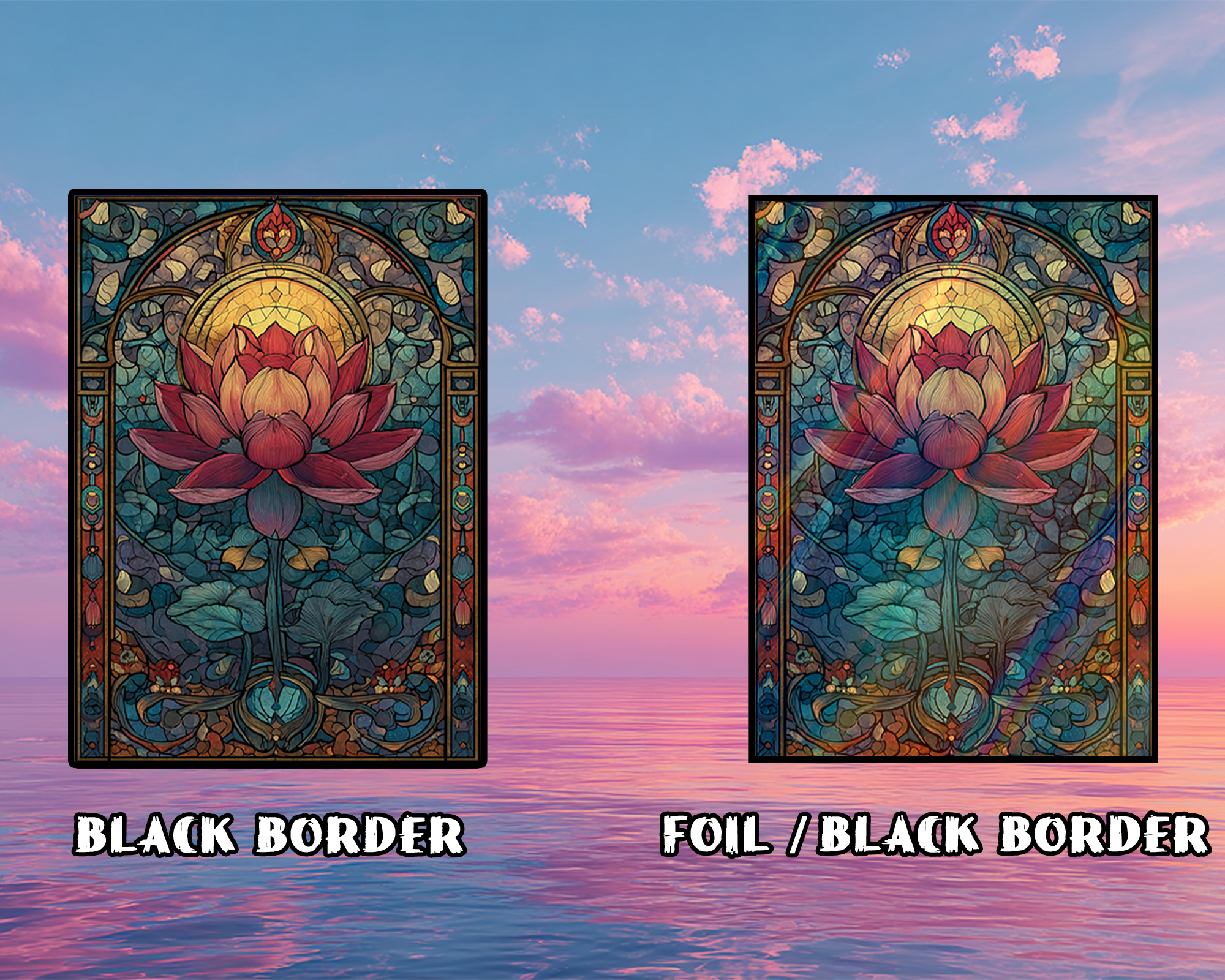 Art Nouveau Lotus Card Sleeves