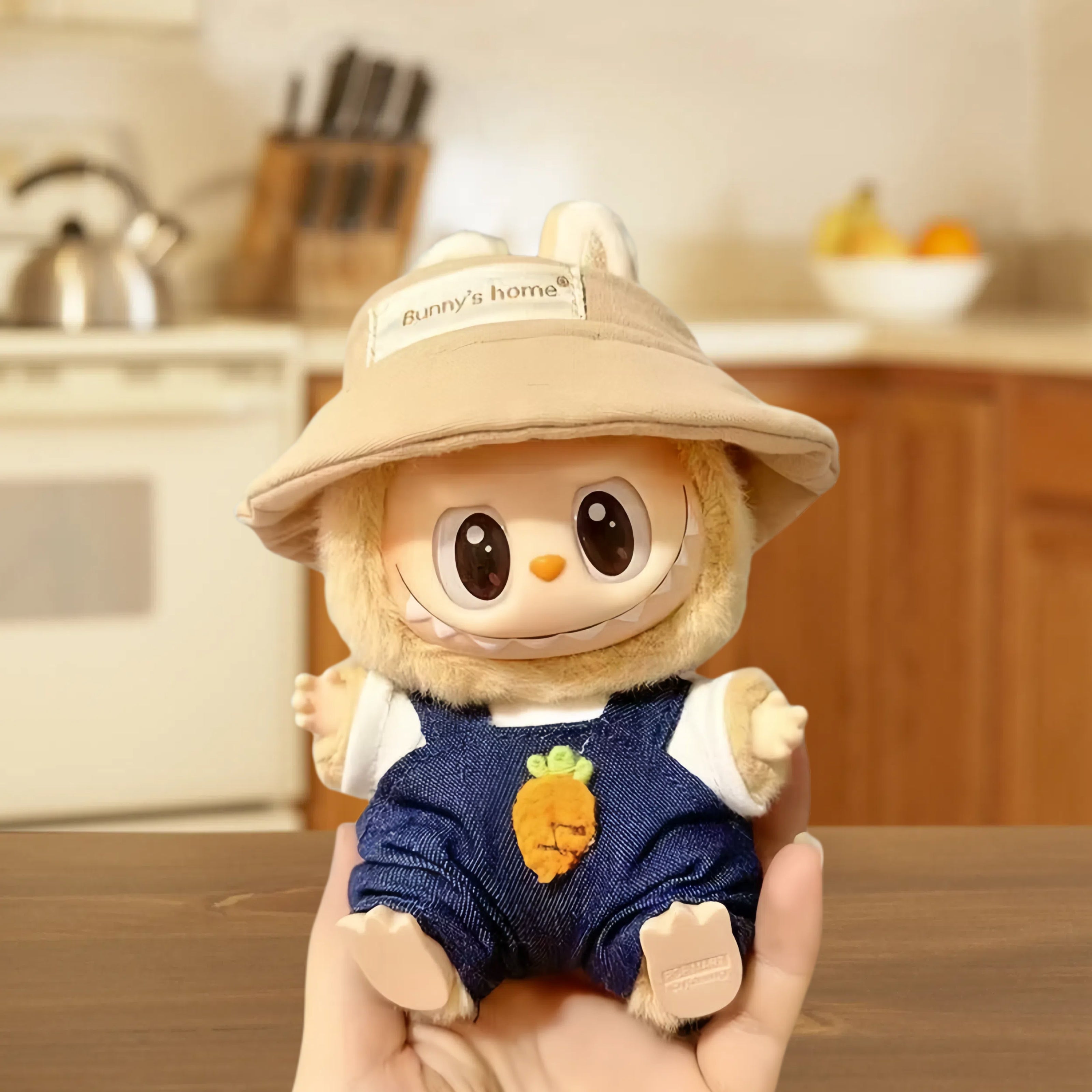 Bunny - themed Handmade Outfit Set for Labubu(Doll not included)