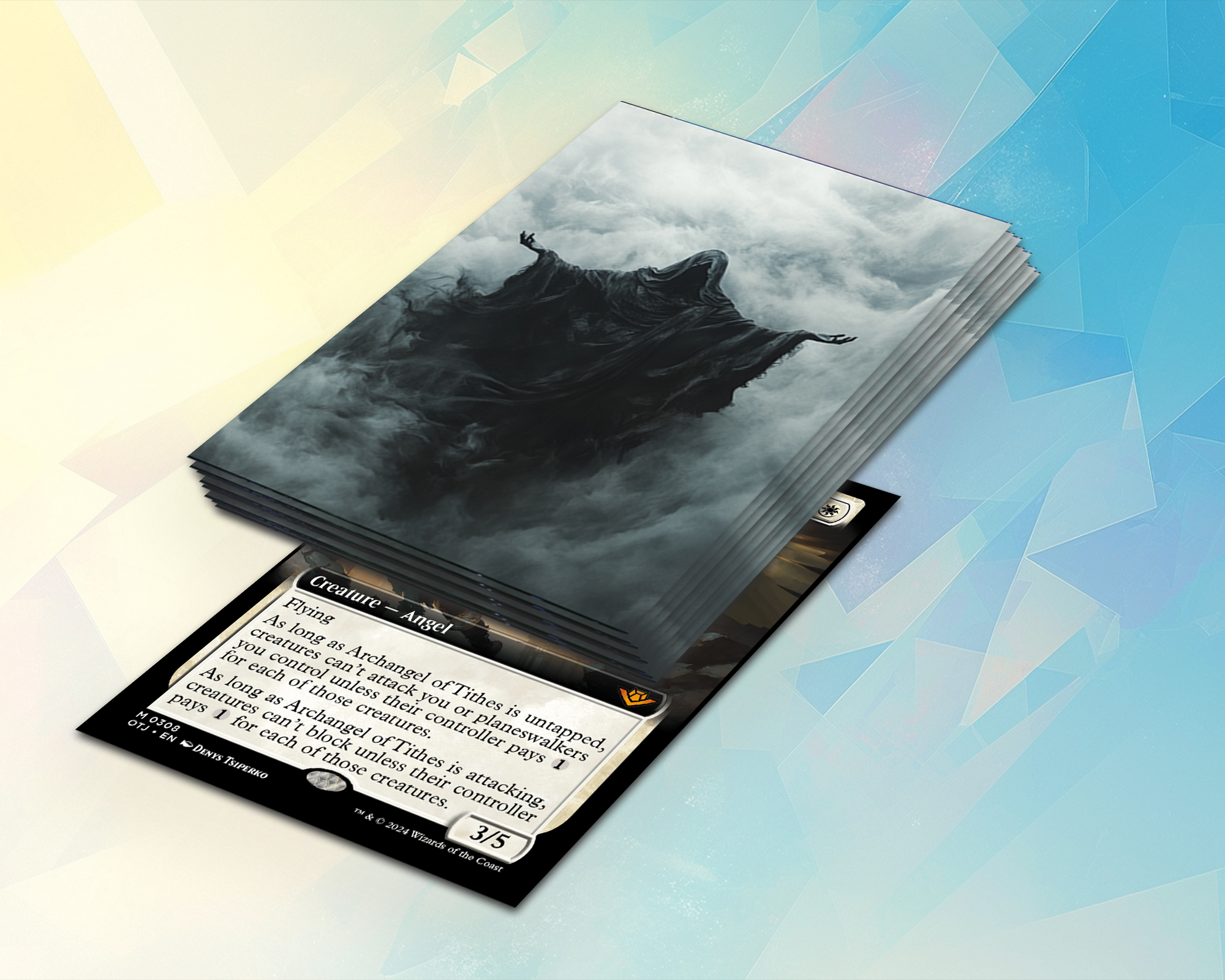 Mysterious man in cloak Card Sleeves