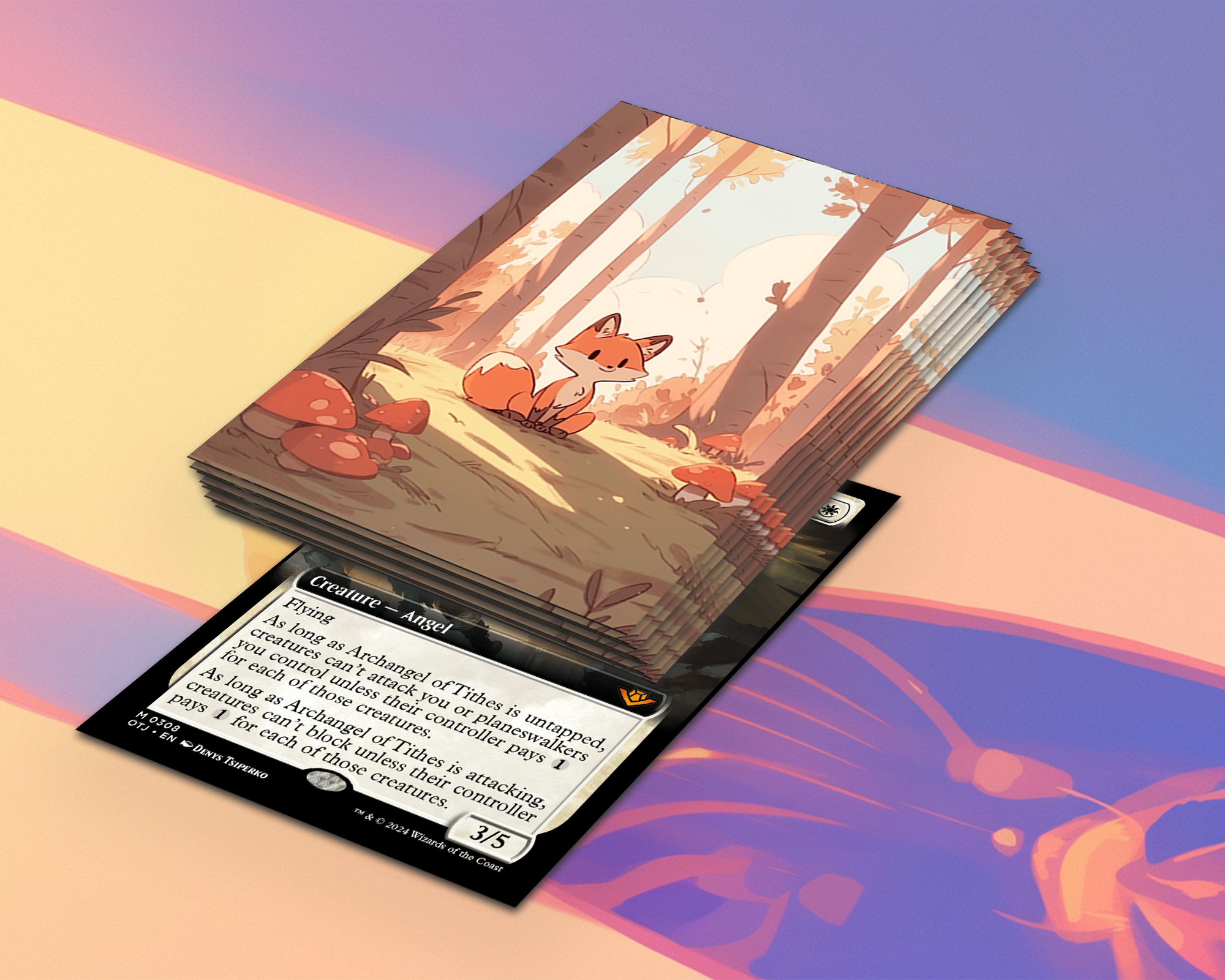 Cute Fox Card Sleeves