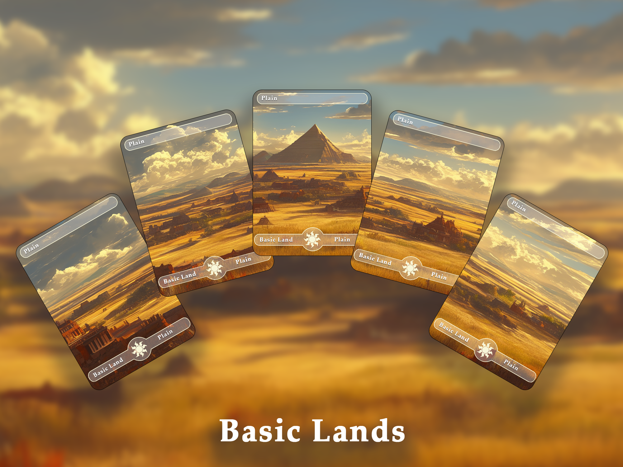 10 Basic Land-Plain. 10 MTG proxy cards for EDH. Enhance your MTG Commander Deck