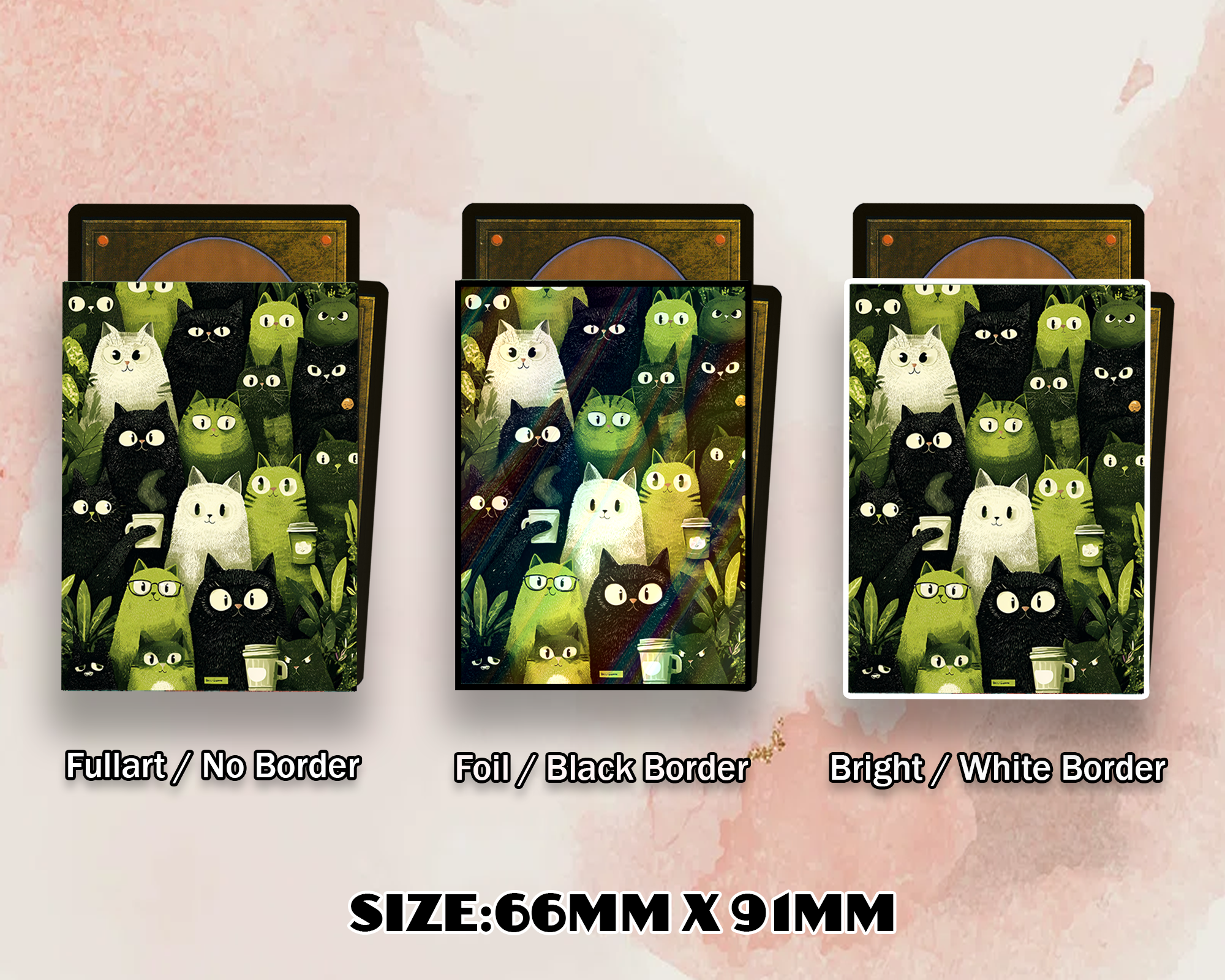 Green Cat Crew Card Sleeves