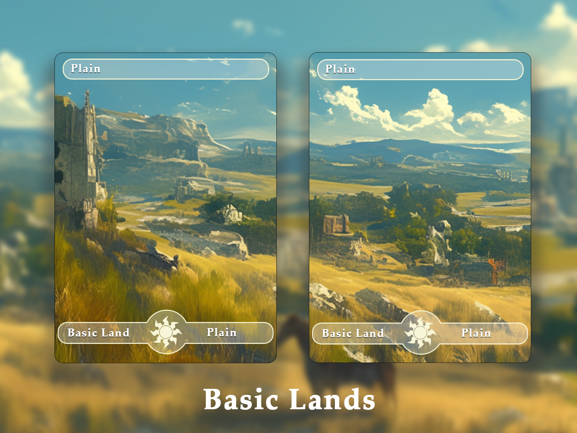 10 Basic Land-Plain. 10 MTG proxy cards for EDH. Enhance your MTG Commander Deck