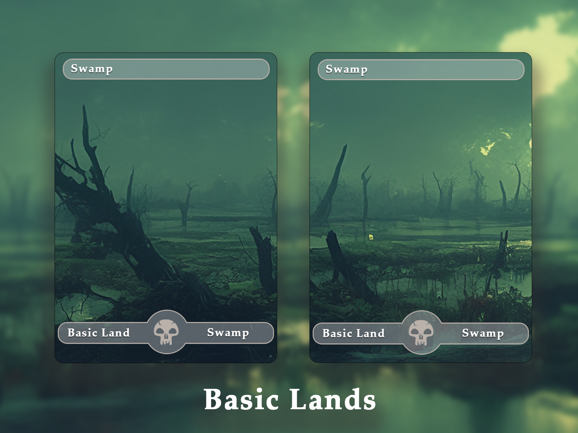 10 Basic Land-Swamp. 10 MTG proxy cards for EDH. Enhance your MTG Commander Deck