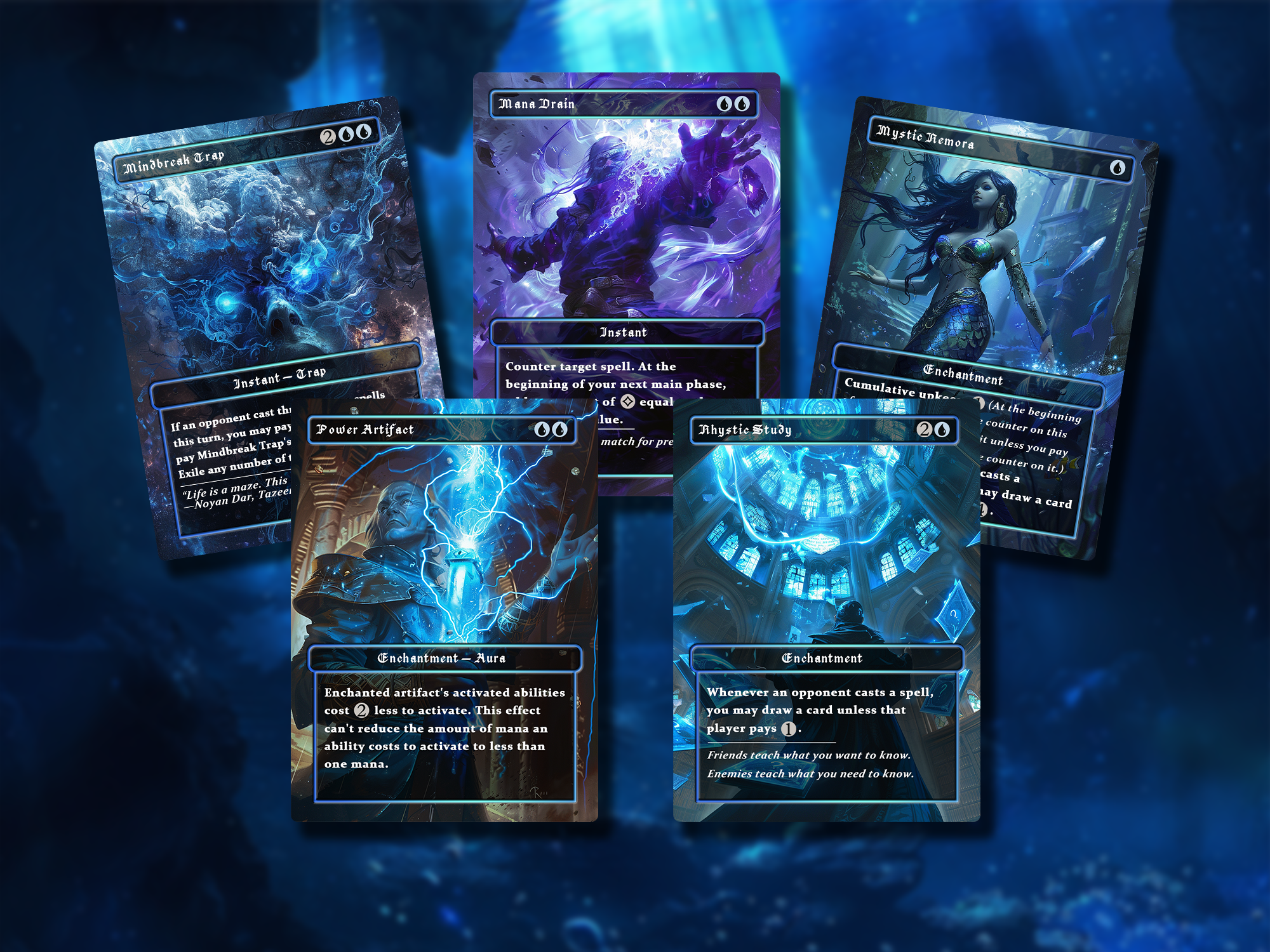 Premium Blue Proxy Card Collection: 20 Staples Included