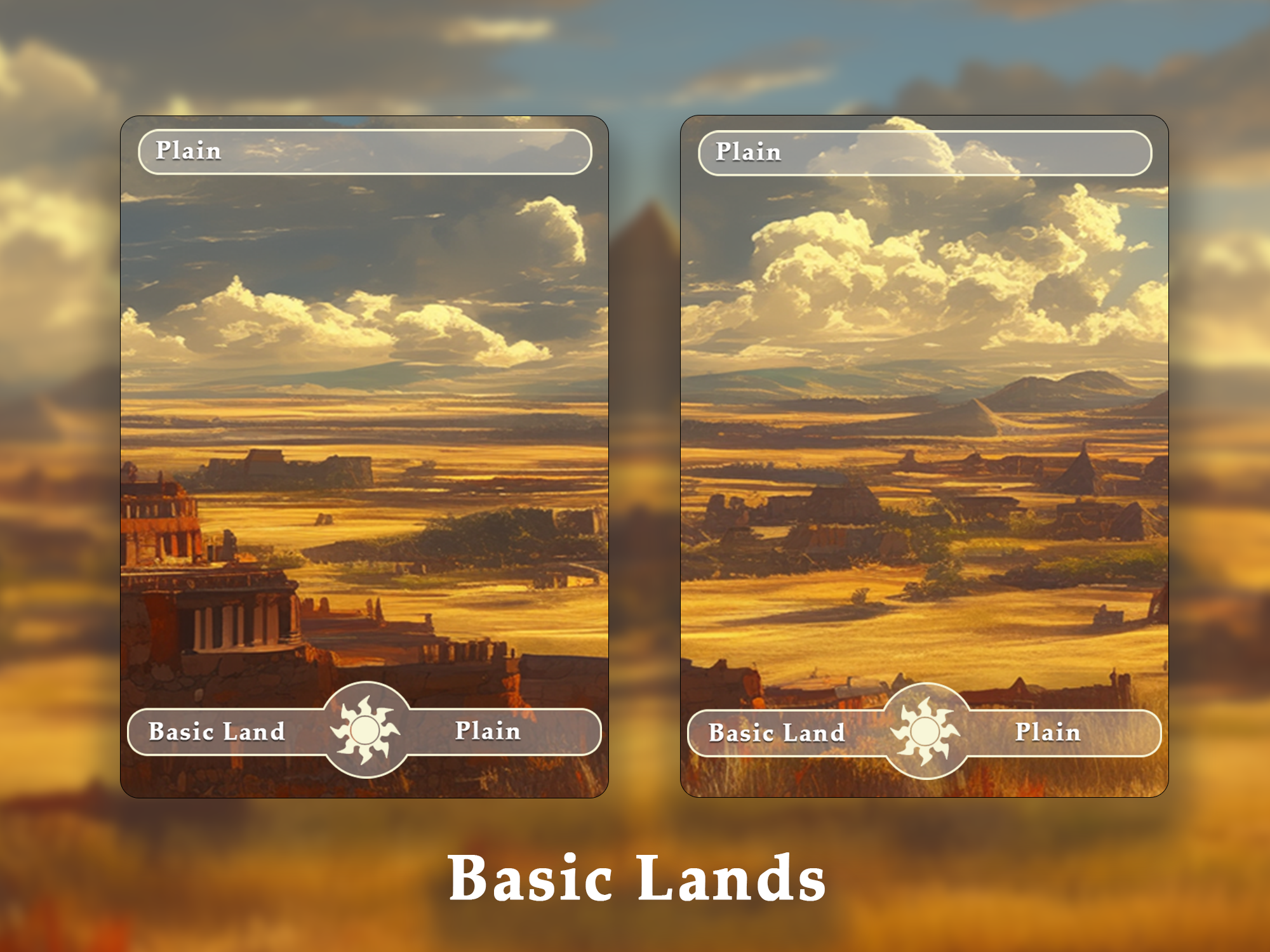 10 Basic Land-Plain. 10 MTG proxy cards for EDH. Enhance your MTG Commander Deck