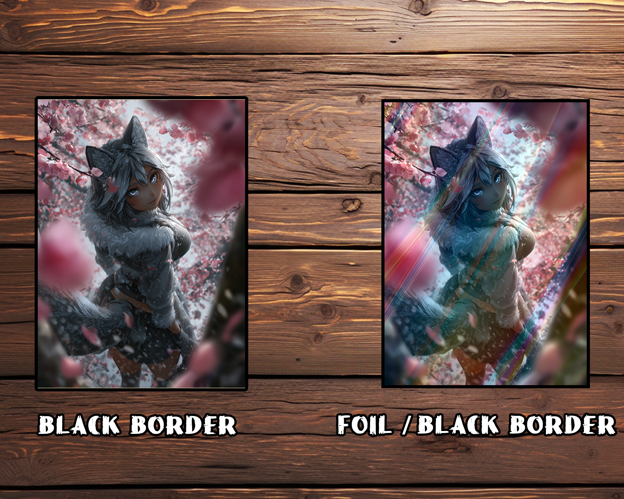 Fox - eared in Blossoms Card Sleeves