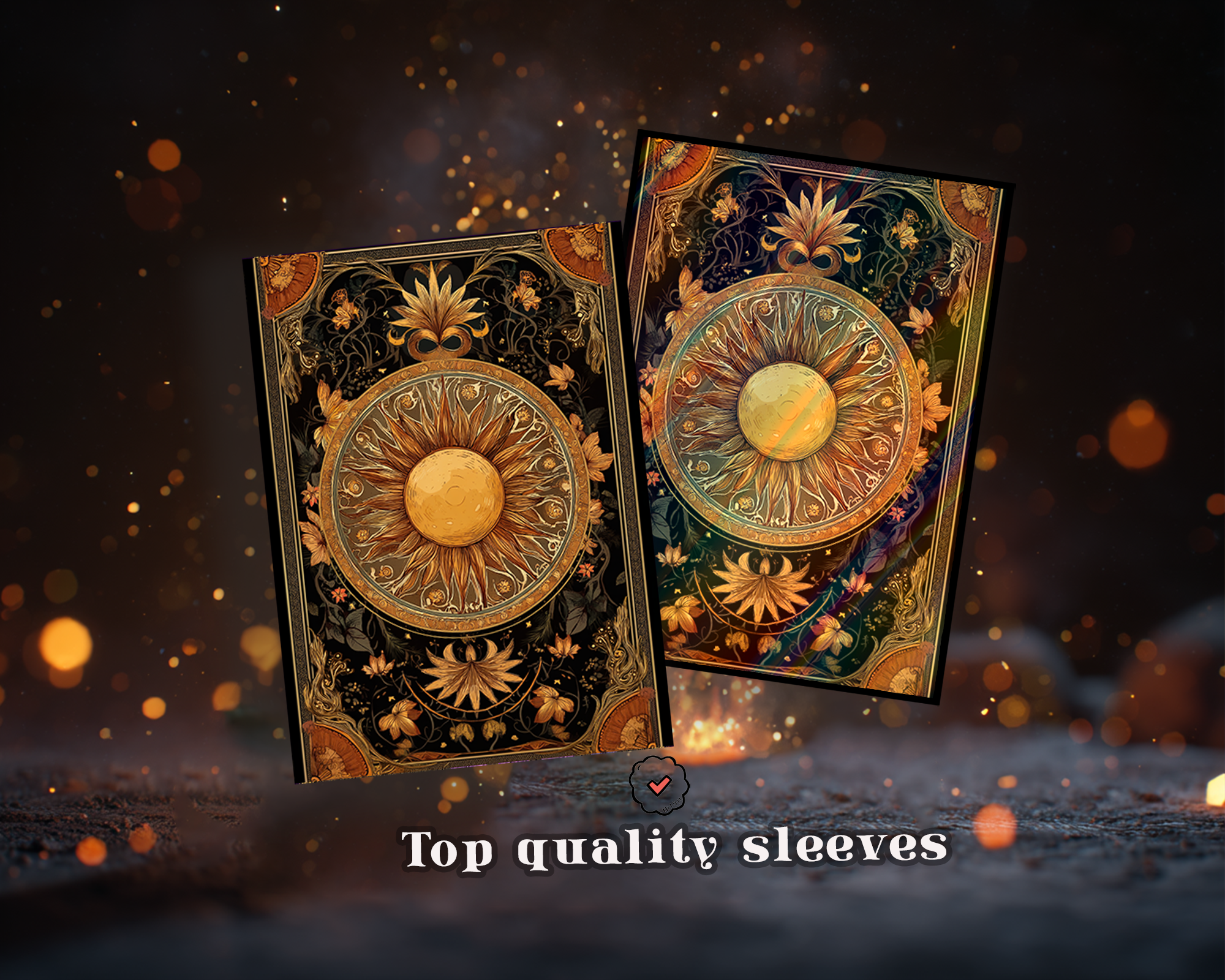 Art Nouveau Sun Card Sleeves