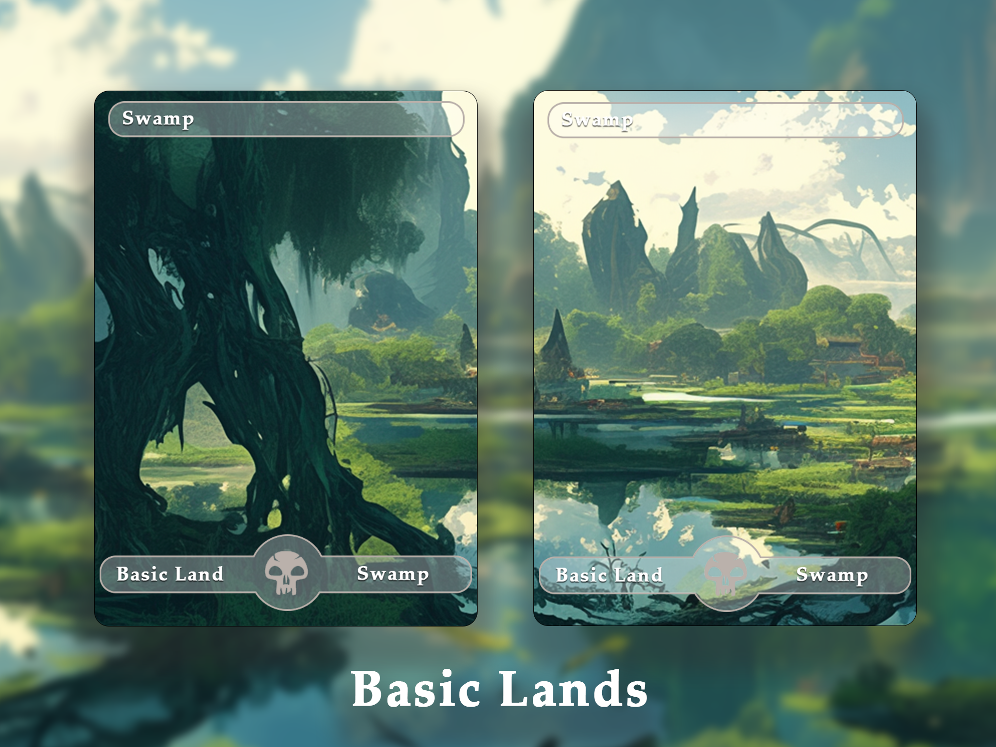 10 Basic Land-Swamp. 10 MTG proxy cards for EDH. Enhance your MTG Commander Deck