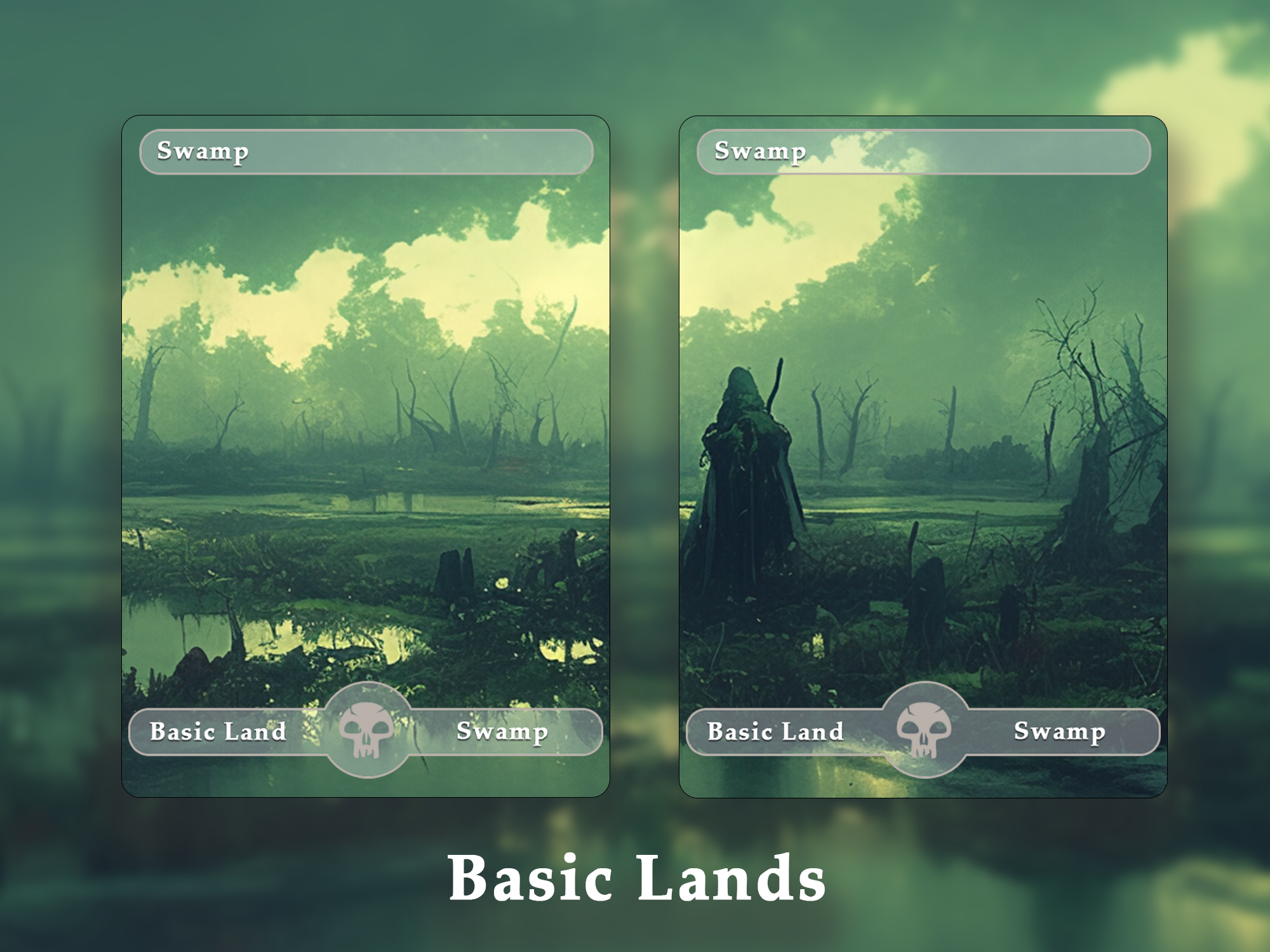 10 Basic Land-Swamp. 10 MTG proxy cards for EDH. Enhance your MTG Commander Deck