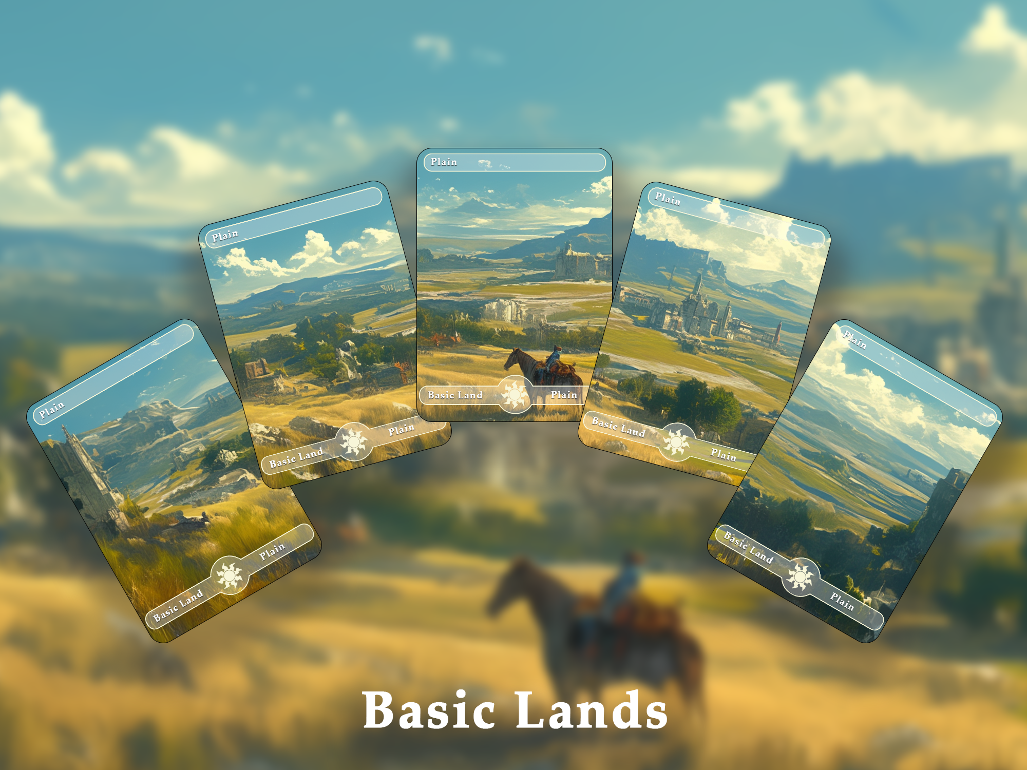 10 Basic Land-Plain. 10 MTG proxy cards for EDH. Enhance your MTG Commander Deck