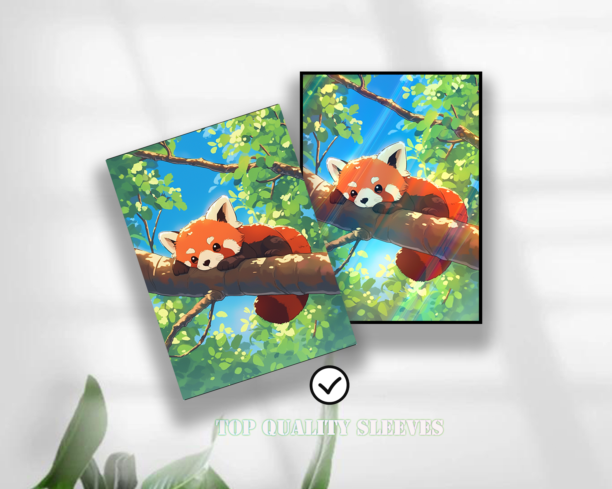 Kawaii Red Panda Card Sleeves Kawaii Red Panda Card Sleeves