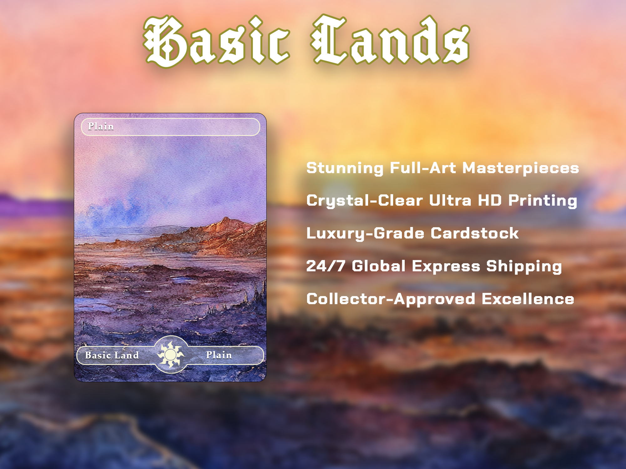 10 Basic Land-Plain. 10 proxy cards for EDH. Enhance your Commander Deck