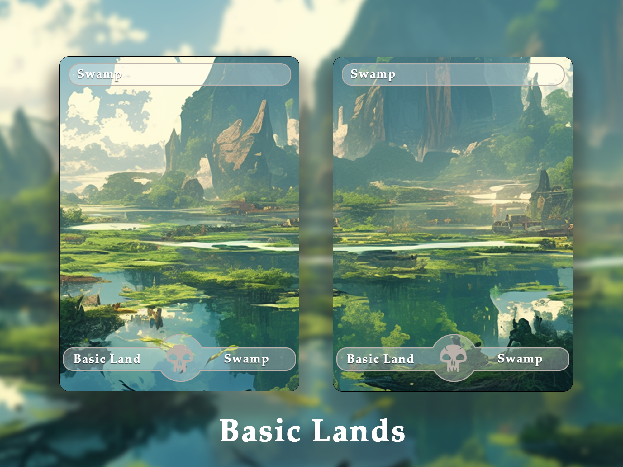 10 Basic Land-Swamp. 10 MTG proxy cards for EDH. Enhance your MTG Commander Deck