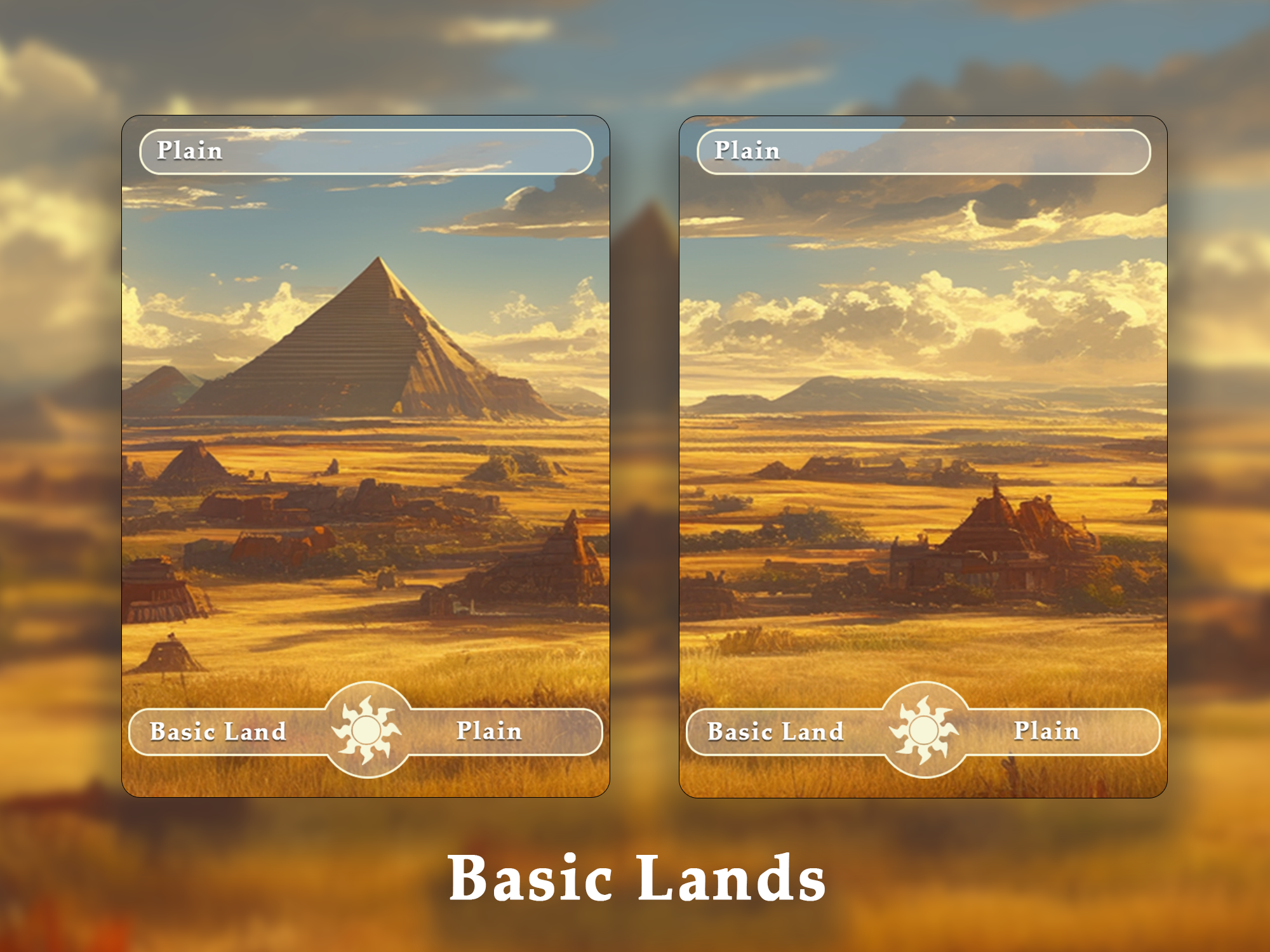 10 Basic Land-Plain. 10 MTG proxy cards for EDH. Enhance your MTG Commander Deck