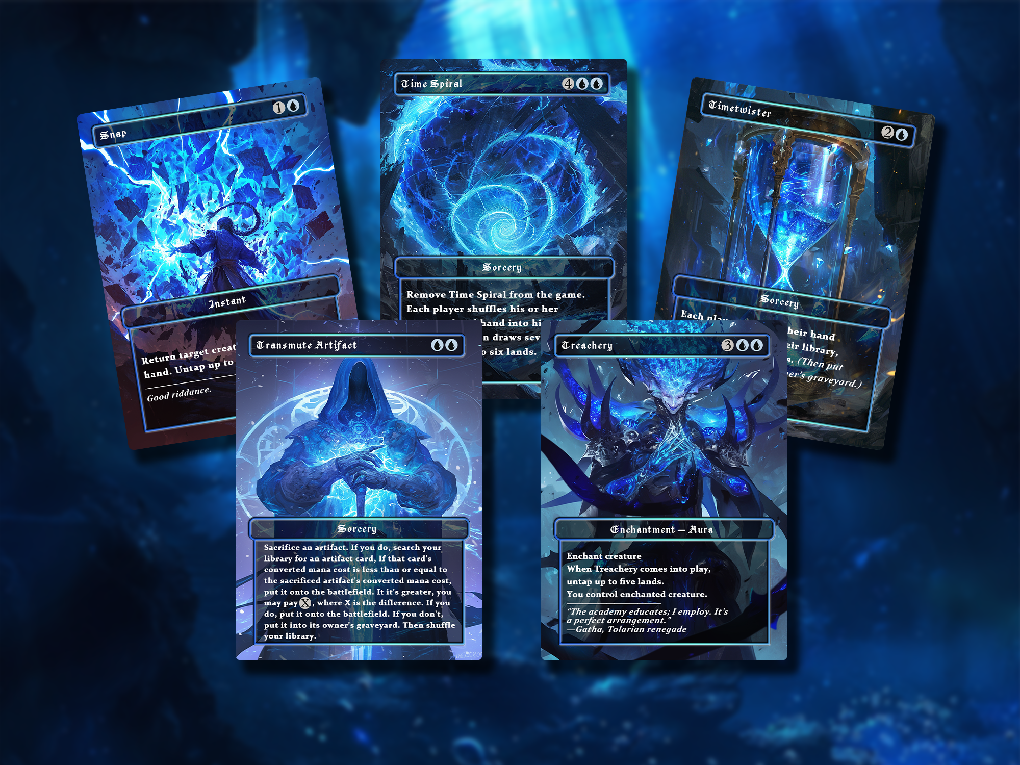 Premium Blue Proxy Card Collection: 20 Staples Included