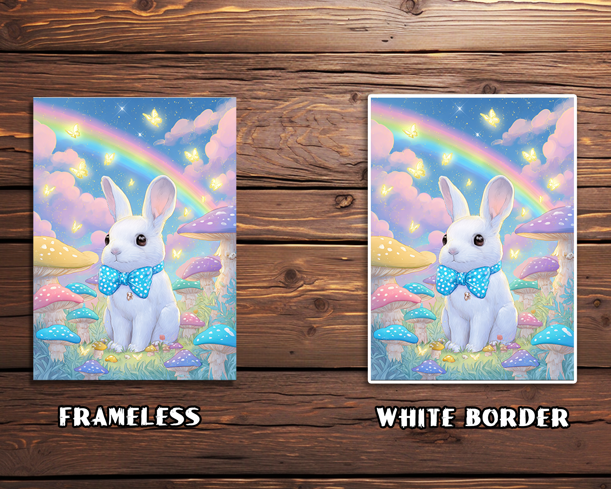 Rainbow Bunny Fantasy Card Sleeves