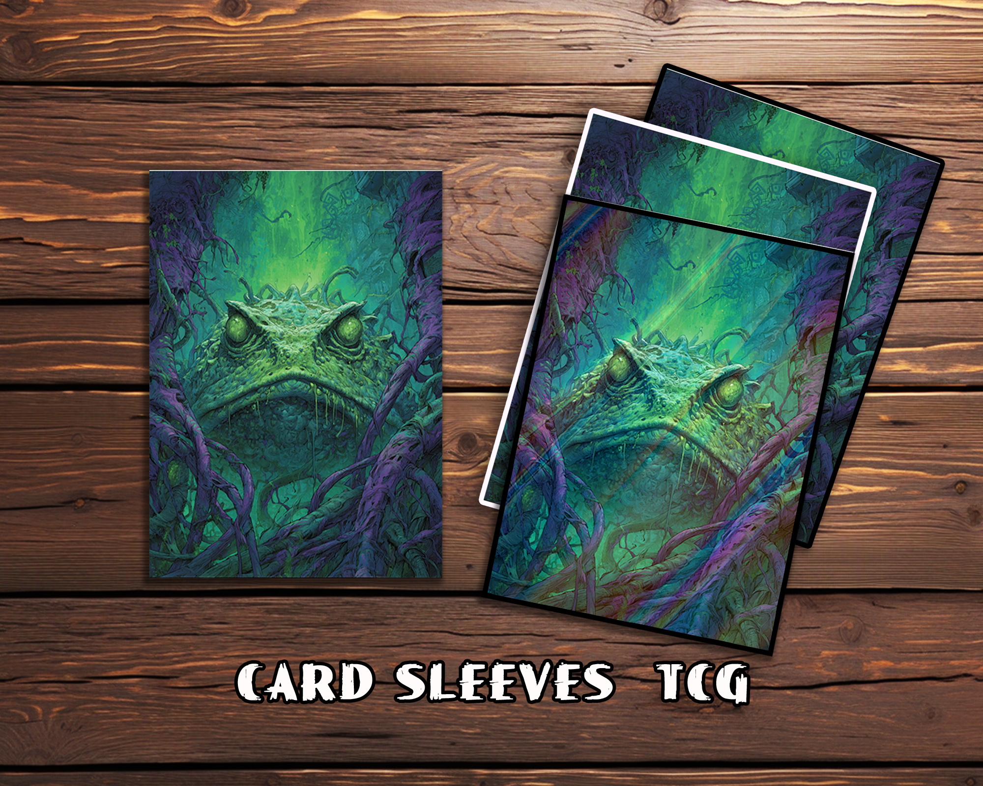 Dark Fantasy Toad Creature Card Sleeves