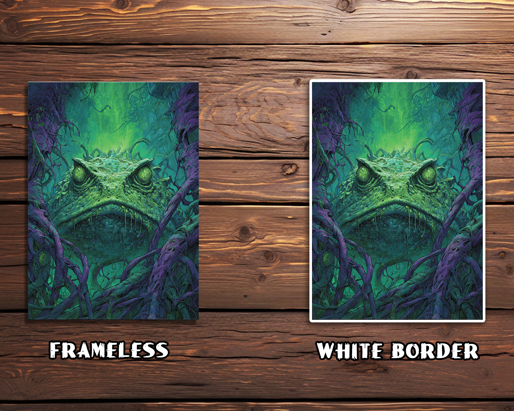 Dark Fantasy Toad Creature Card Sleeves