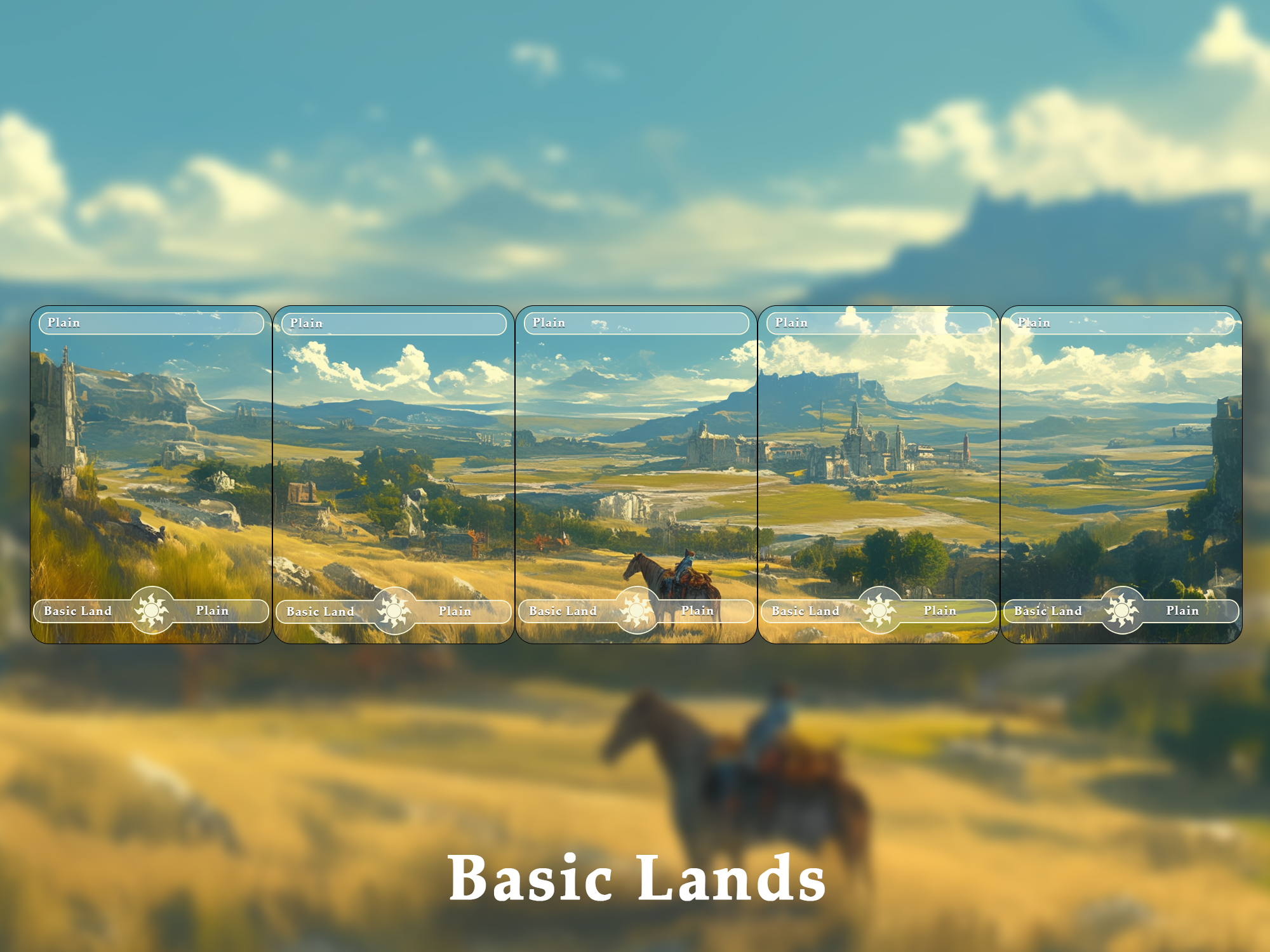 10 Basic Land-Plain. 10 MTG proxy cards for EDH. Enhance your MTG Commander Deck