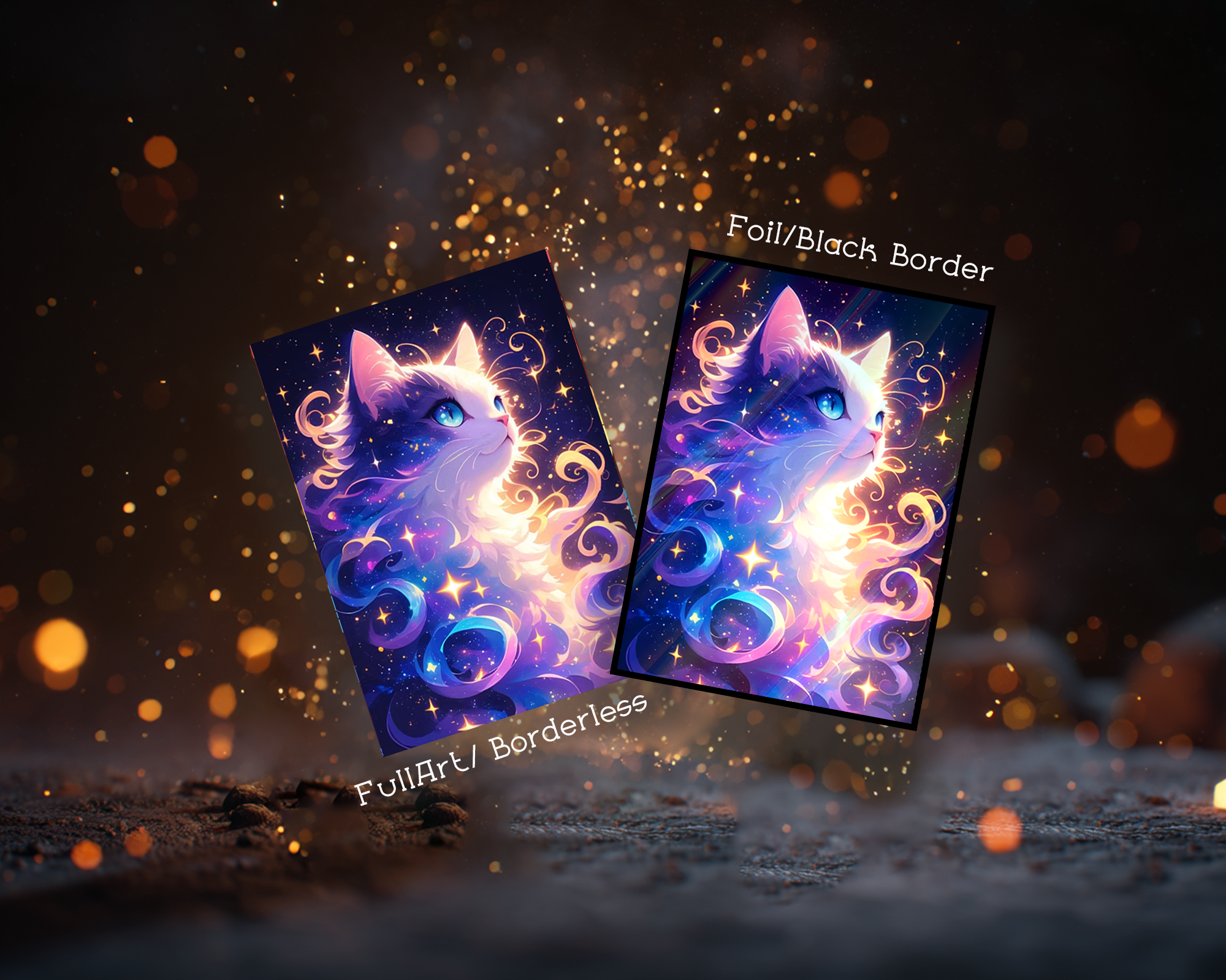 Staring Spritual Kitten Card Sleeves