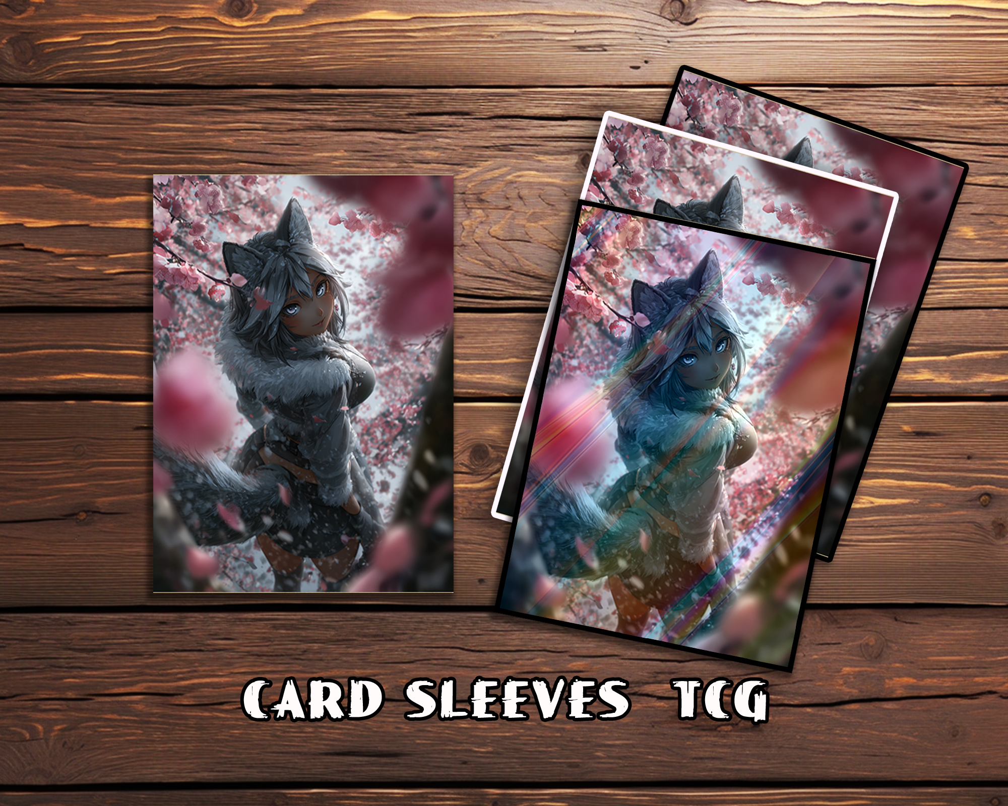 Fox - eared in Blossoms Card Sleeves