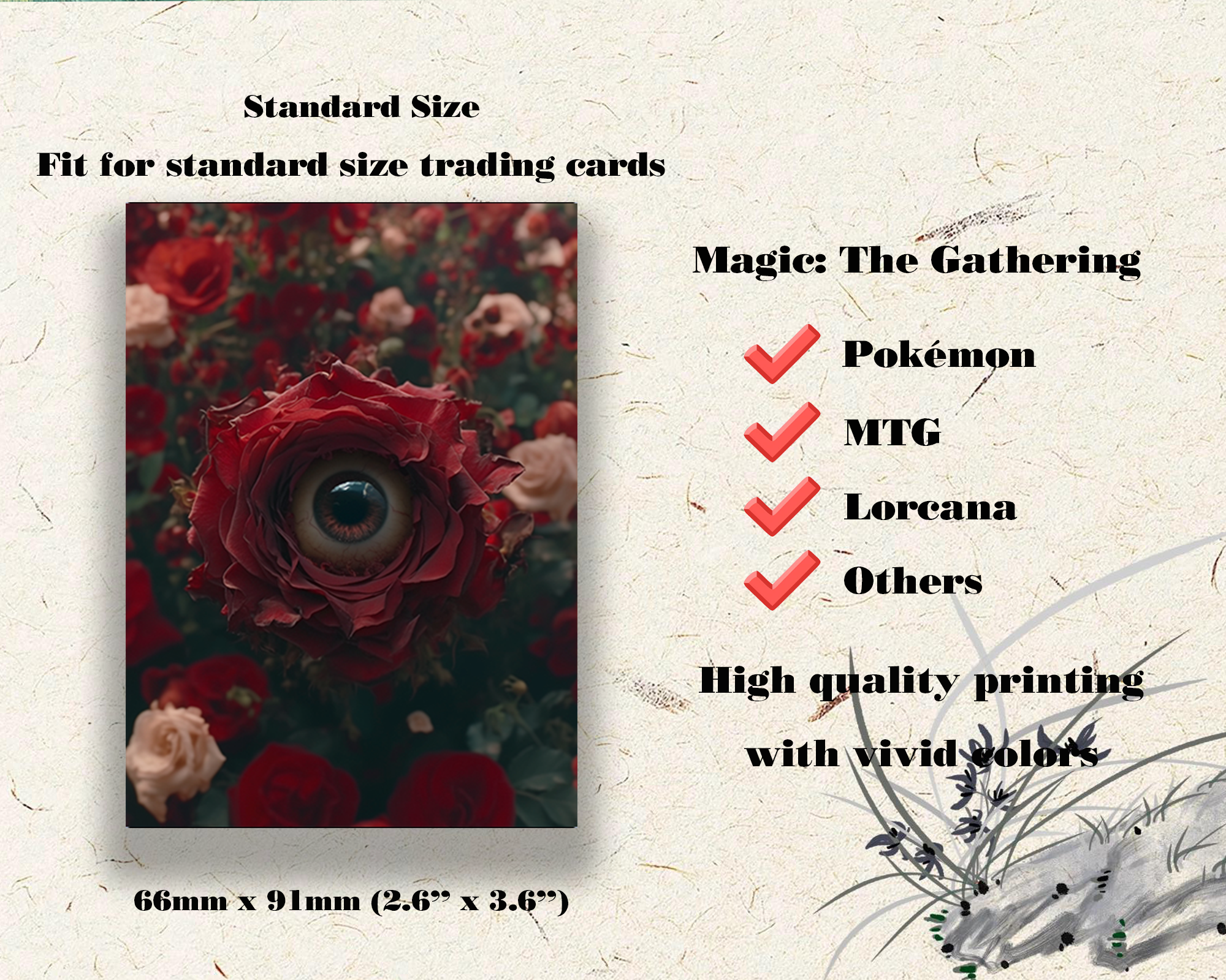 Mystic Rose Art Card Sleeves