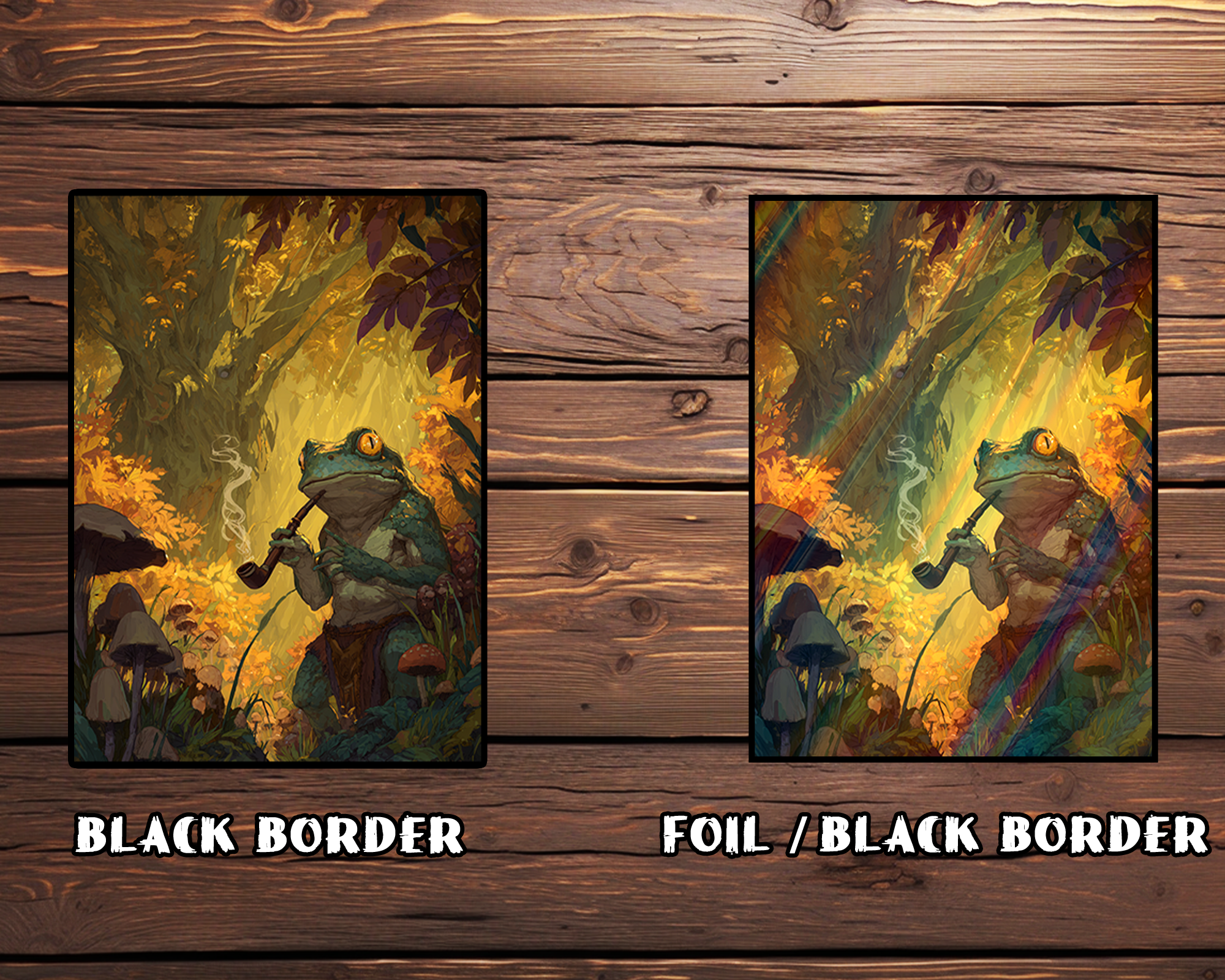 Pipe - smoking Frog Card Sleeves