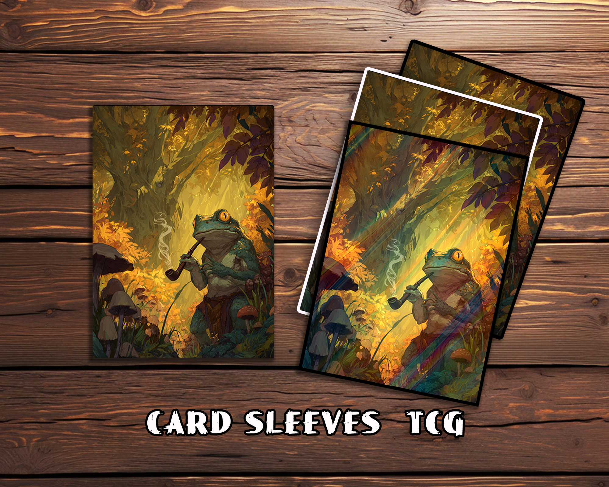 Pipe - smoking Frog Card Sleeves